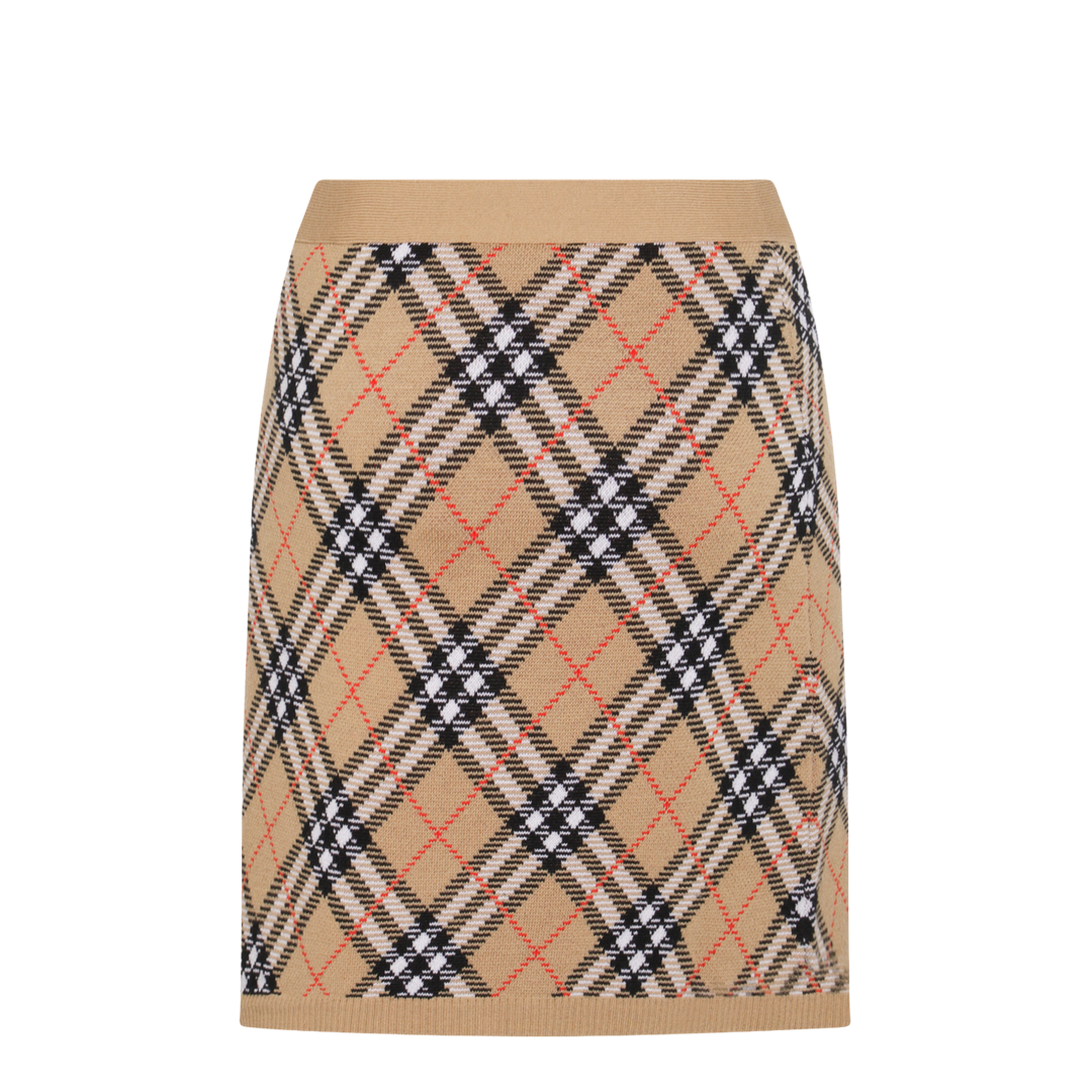 Embroidered Wool Blend Mini Skirt