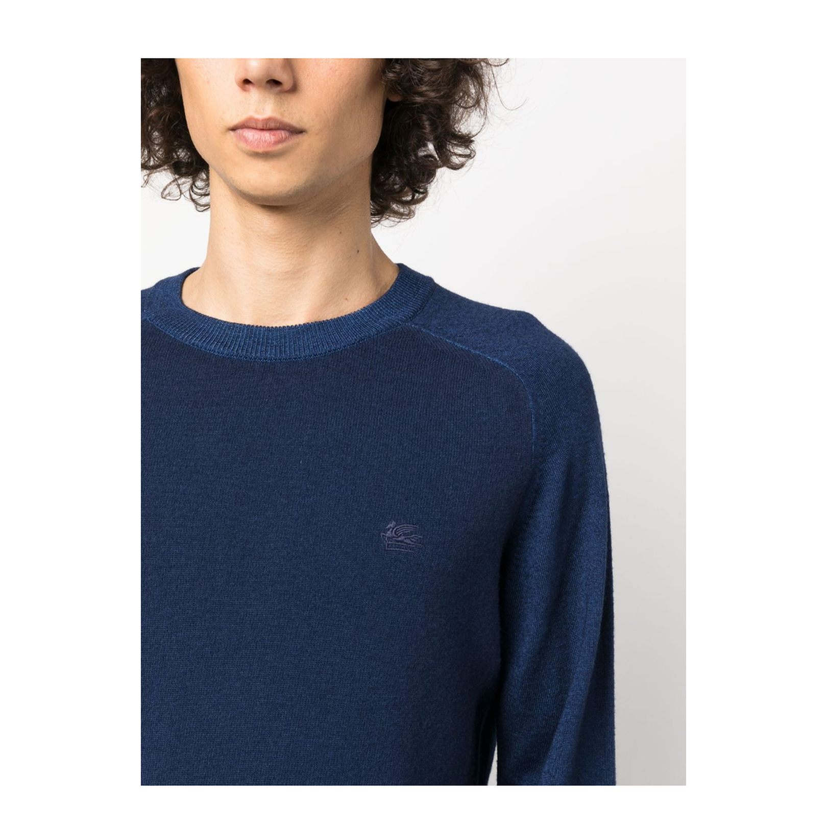Logo-embroidered Crewneck Knitted Jumper