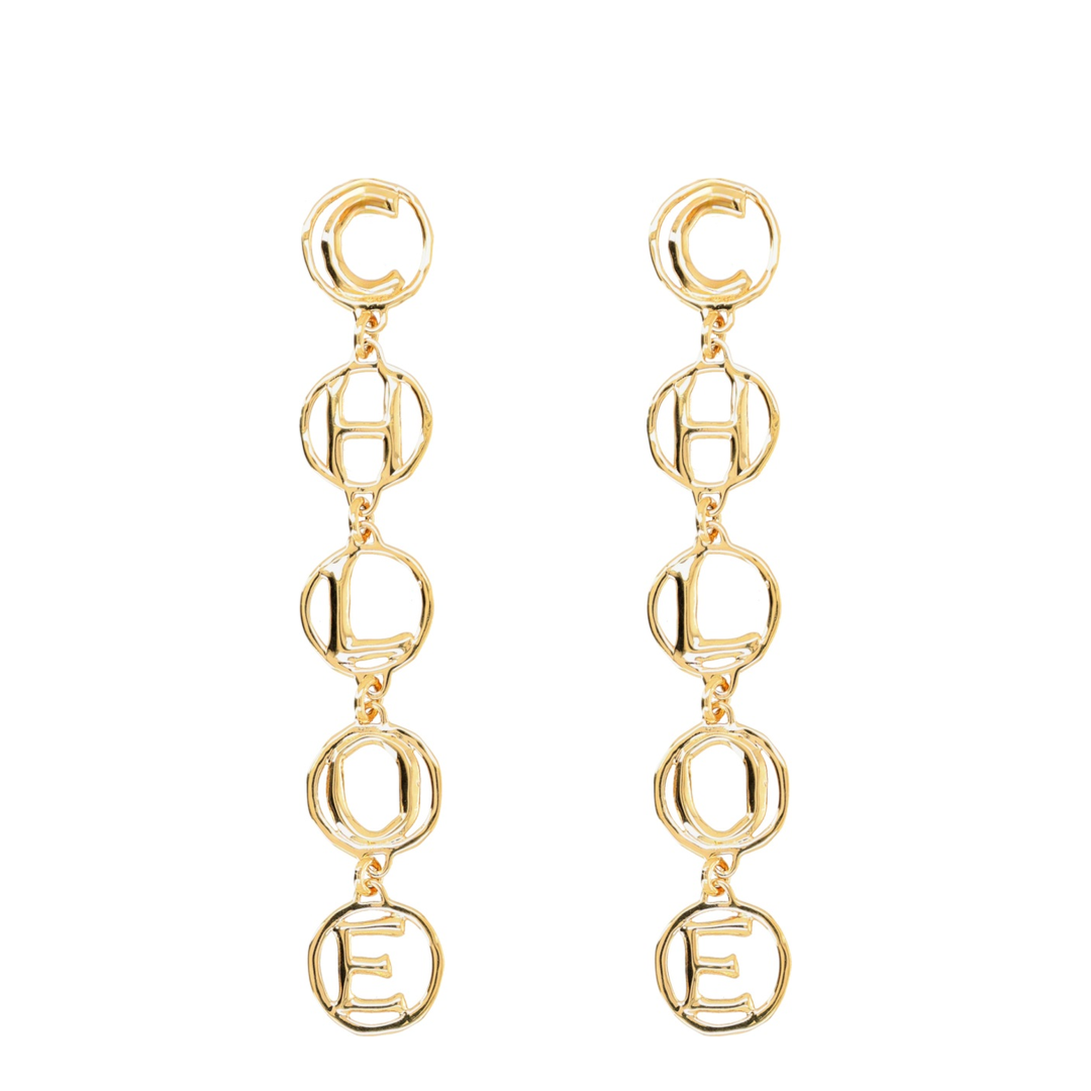 E Earrings - Gold