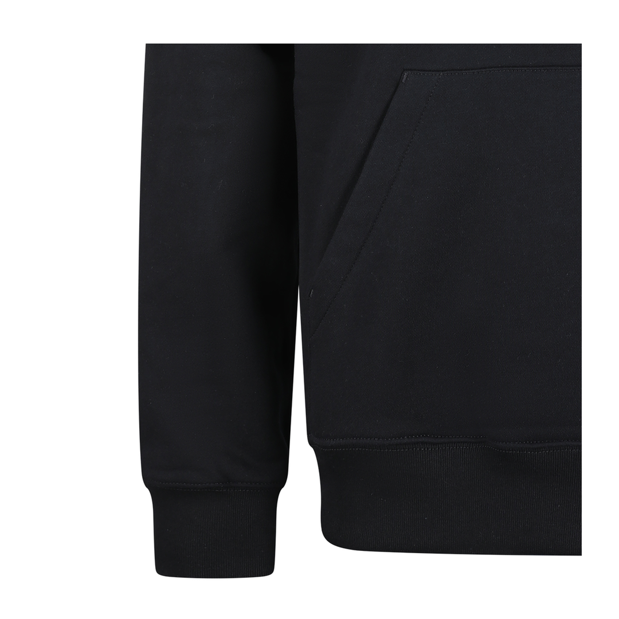 Cotton Jersey Sweatshirt with Print in Black