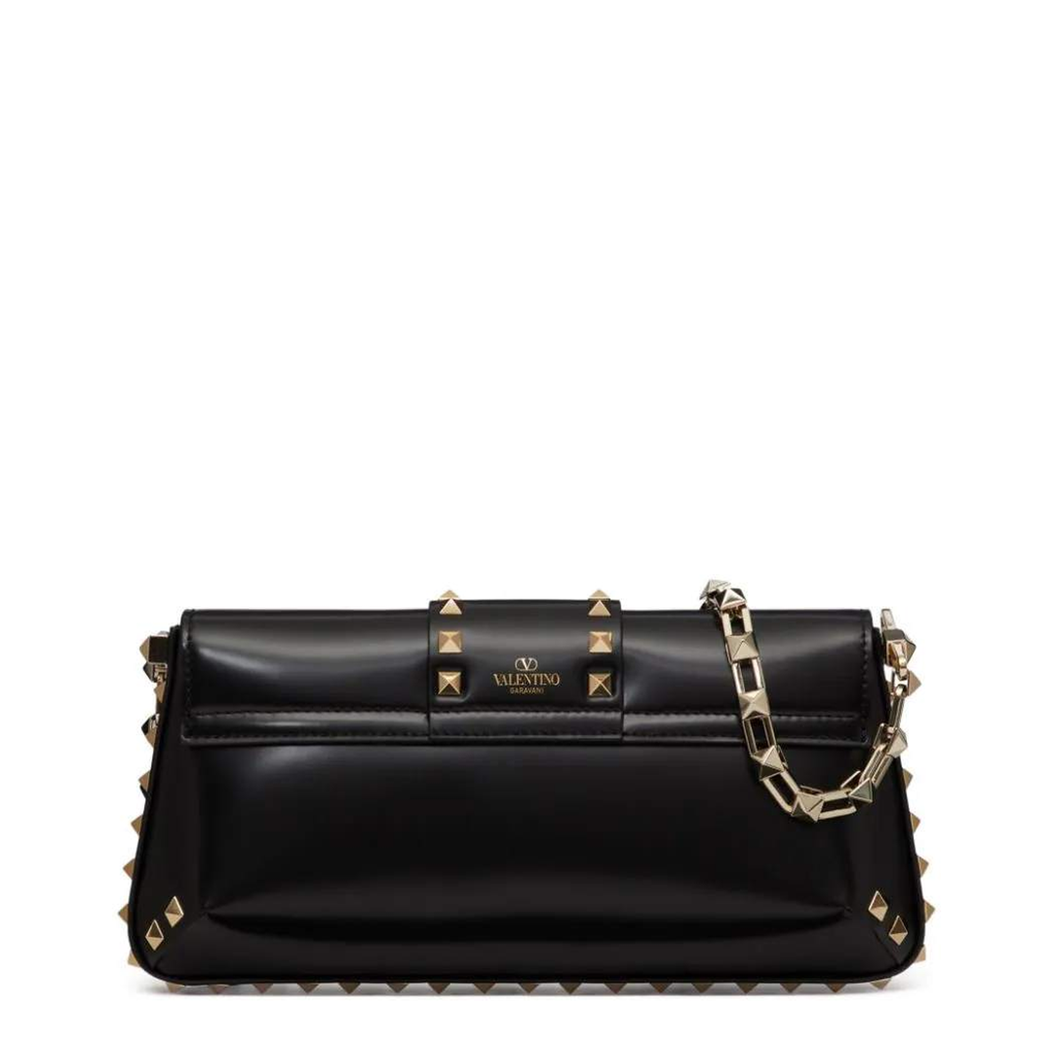 Garavani Rockstud Shoulder Bag in Brushed Leather