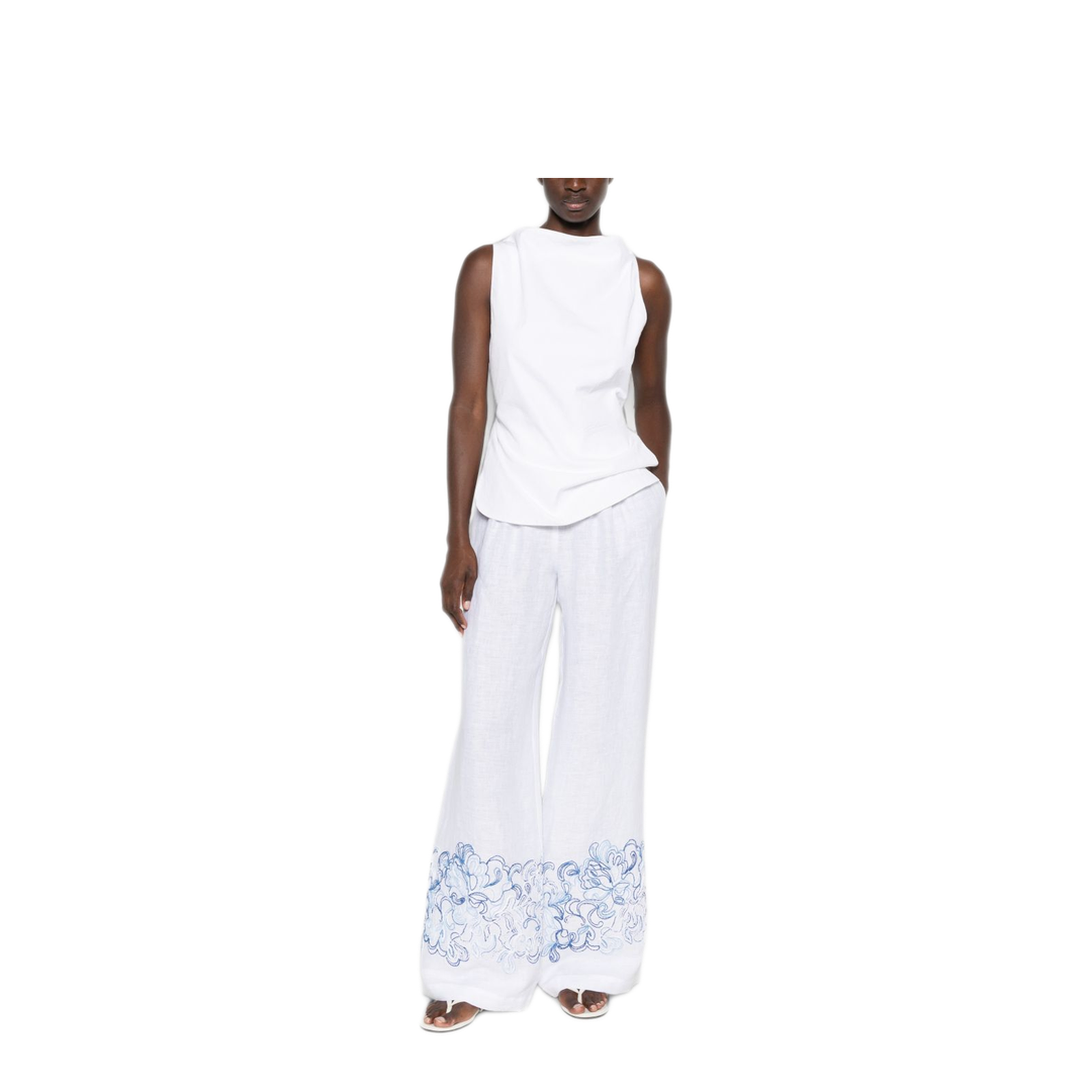 MAYFEYR - Ermanno Scervino - Trousers White - D484P308ZQRR4814
