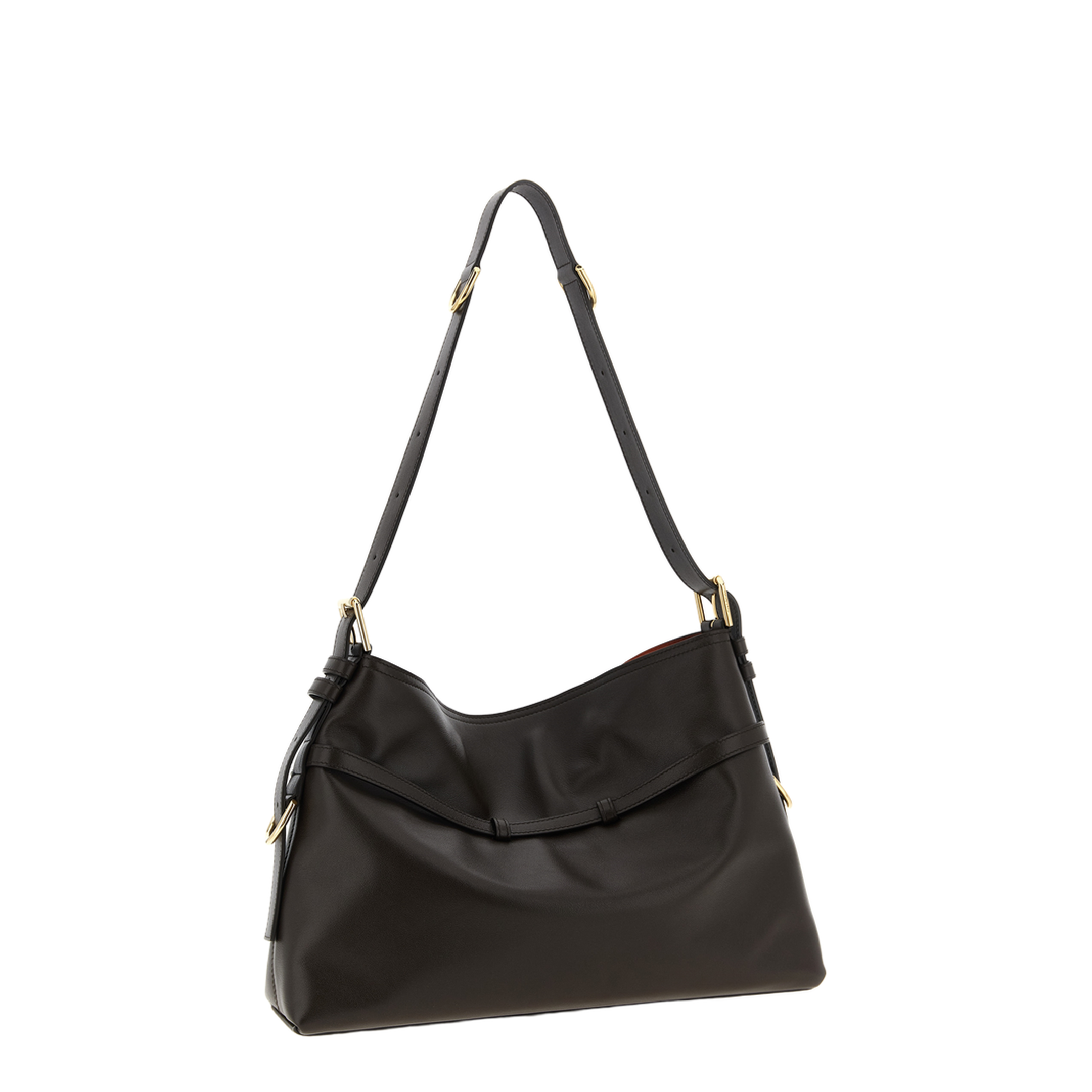 Medium Voyou Bag in Shiny Leather