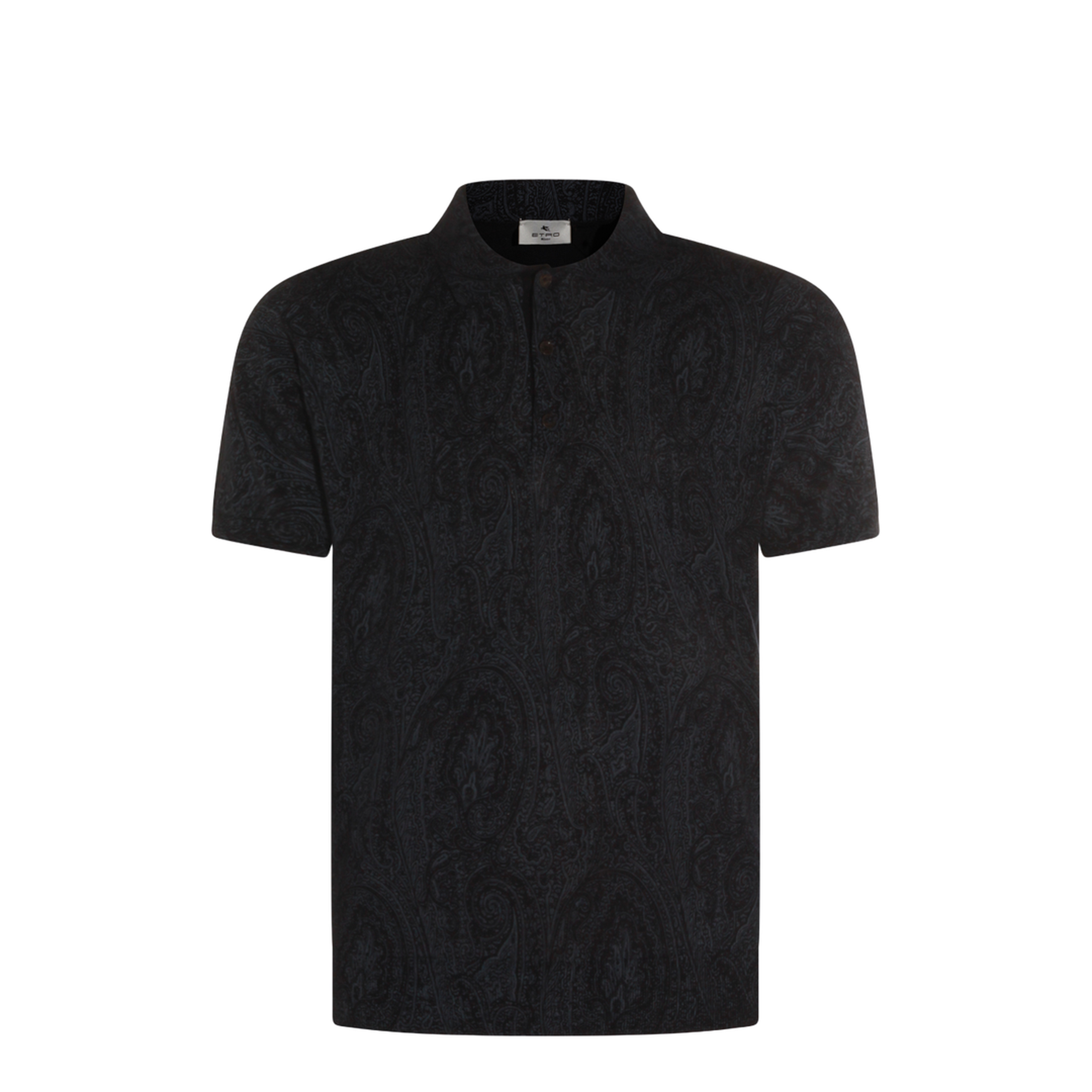 Men's Pattern Polo Shirt Blue