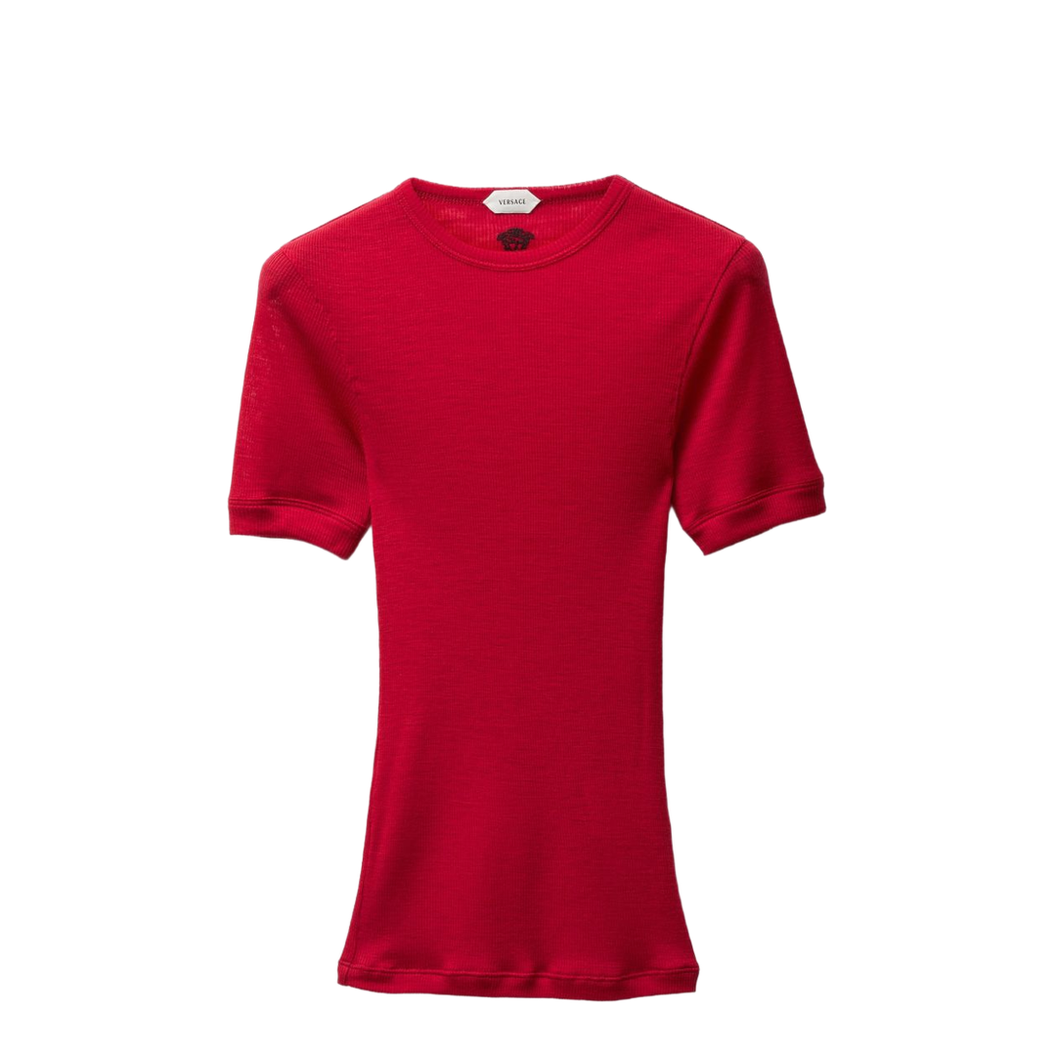 Ribbed Cotton T-Shirt