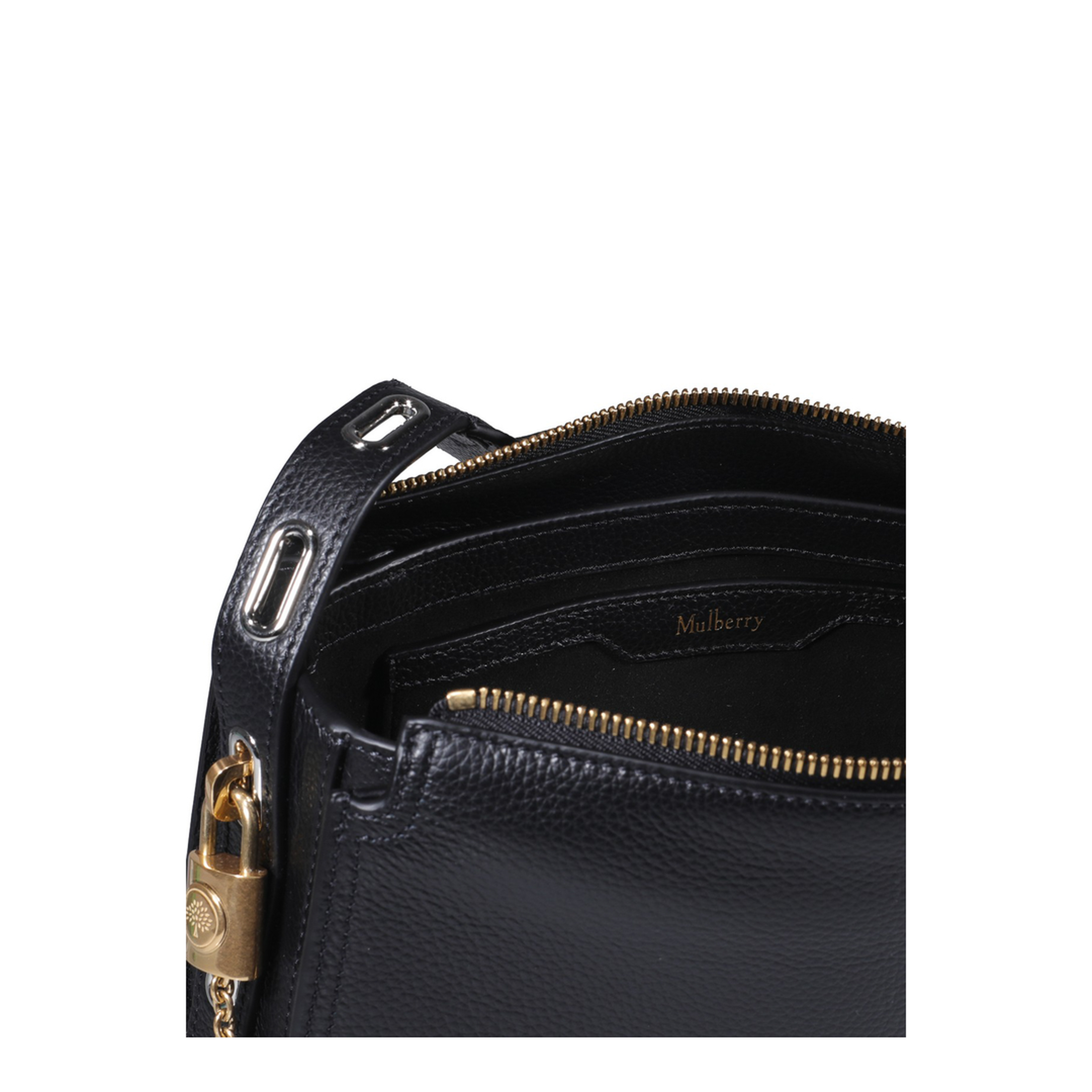 Billie Small Leather Crossbody Bag - Black