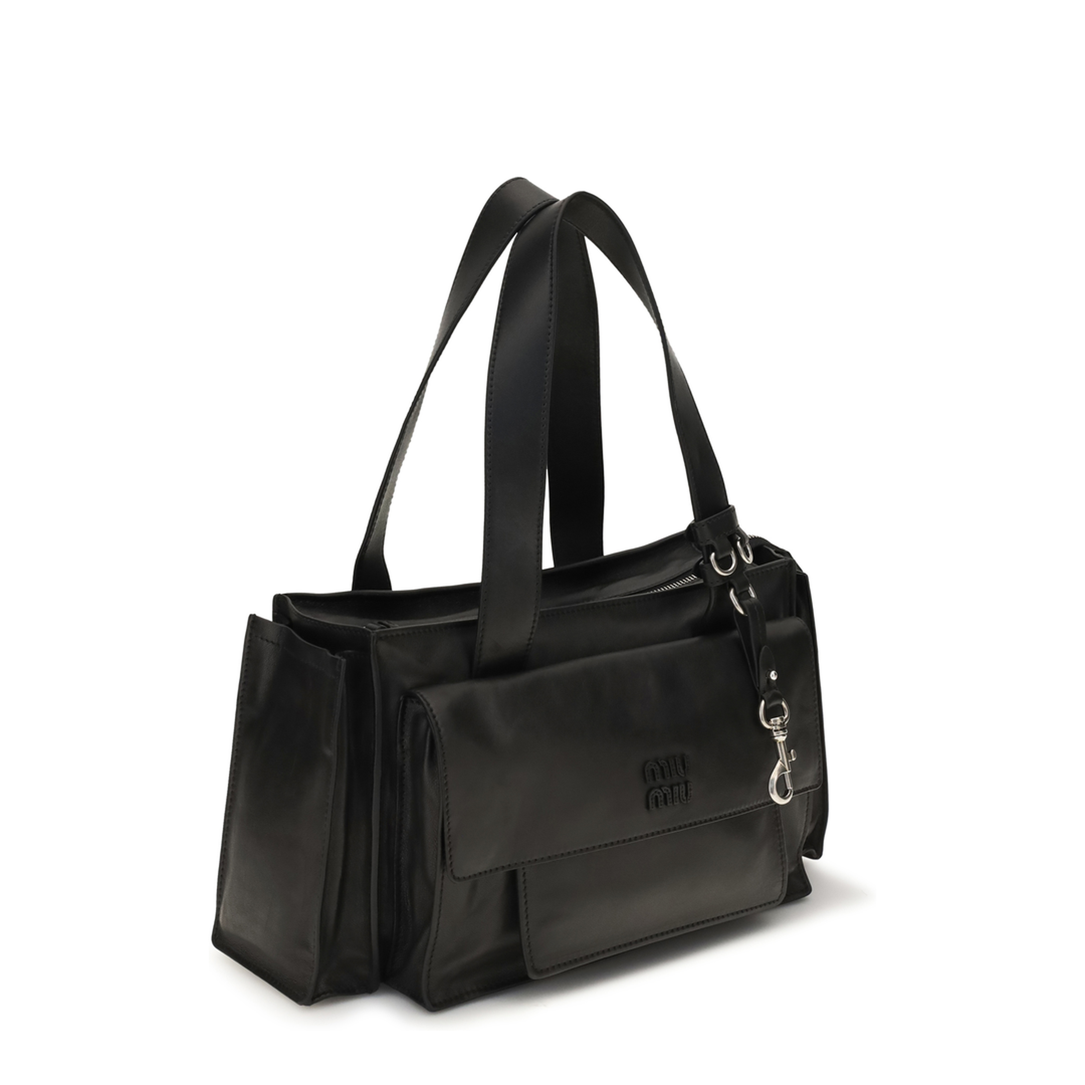 MAYFEYR - Miu Miu - Utilitaire Leather Shoulder Bag - 5BG335VPOO2G7Q