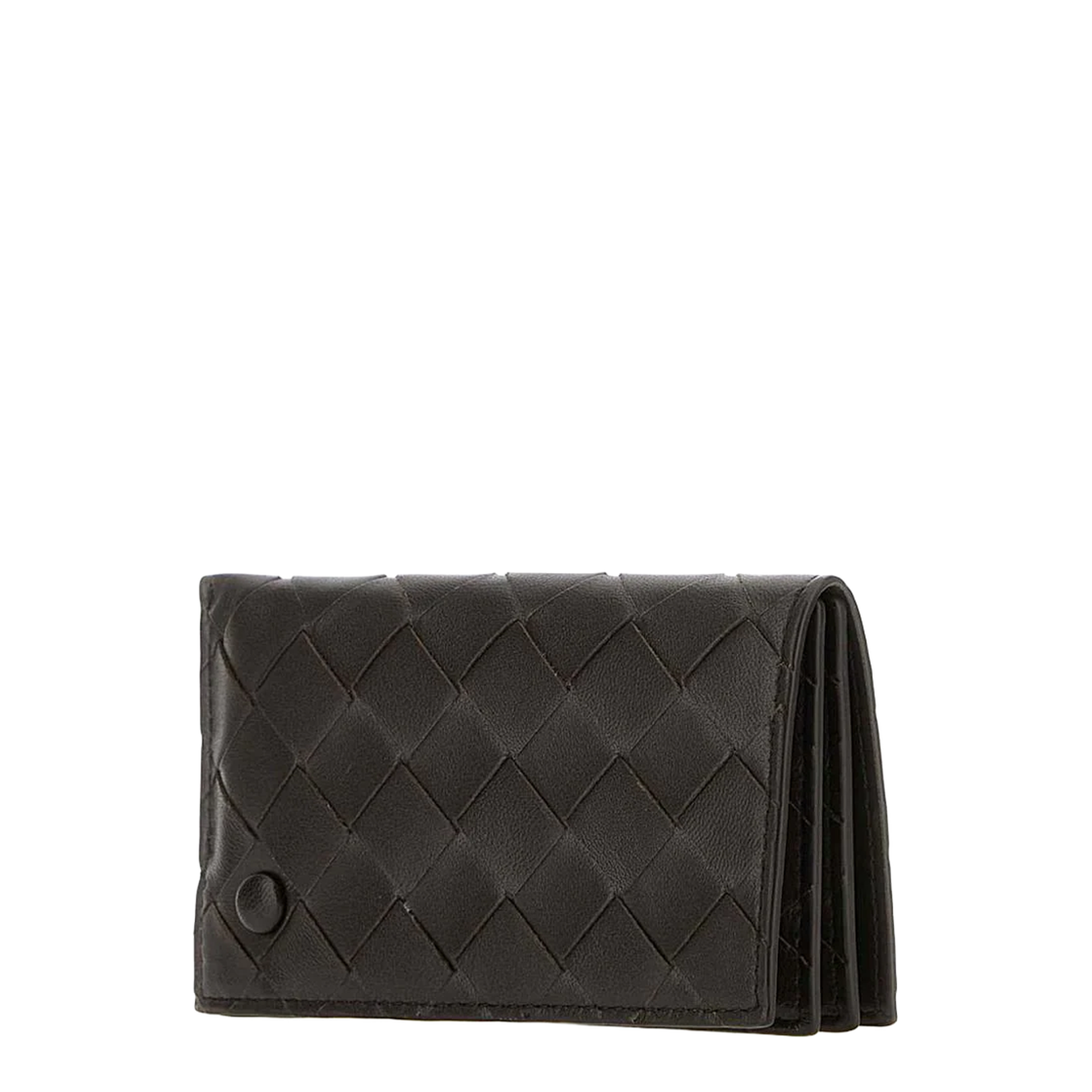 Intrecciato Leather Wallet - Brown