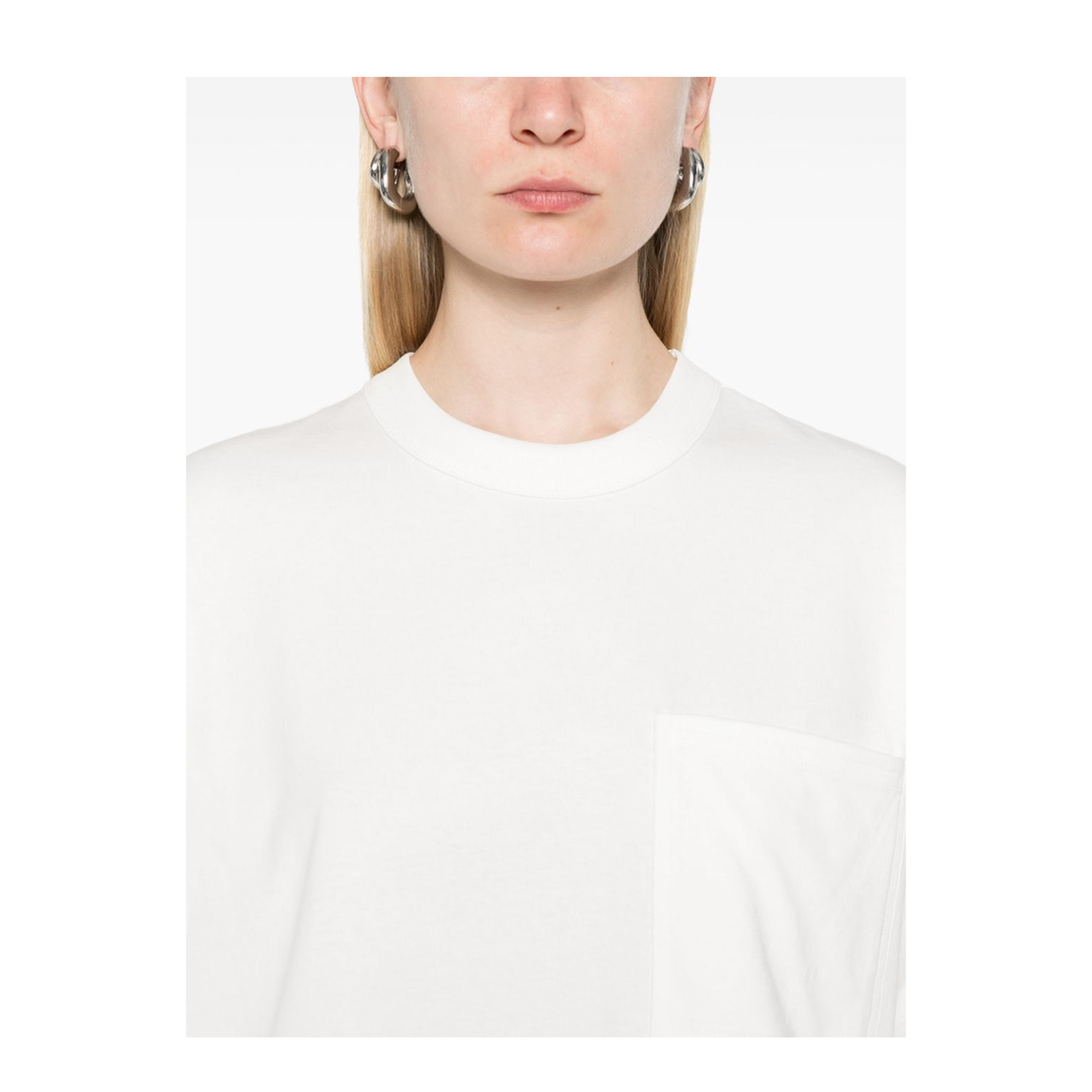 Soft Cotton Jersey T-Shirt in Chalk