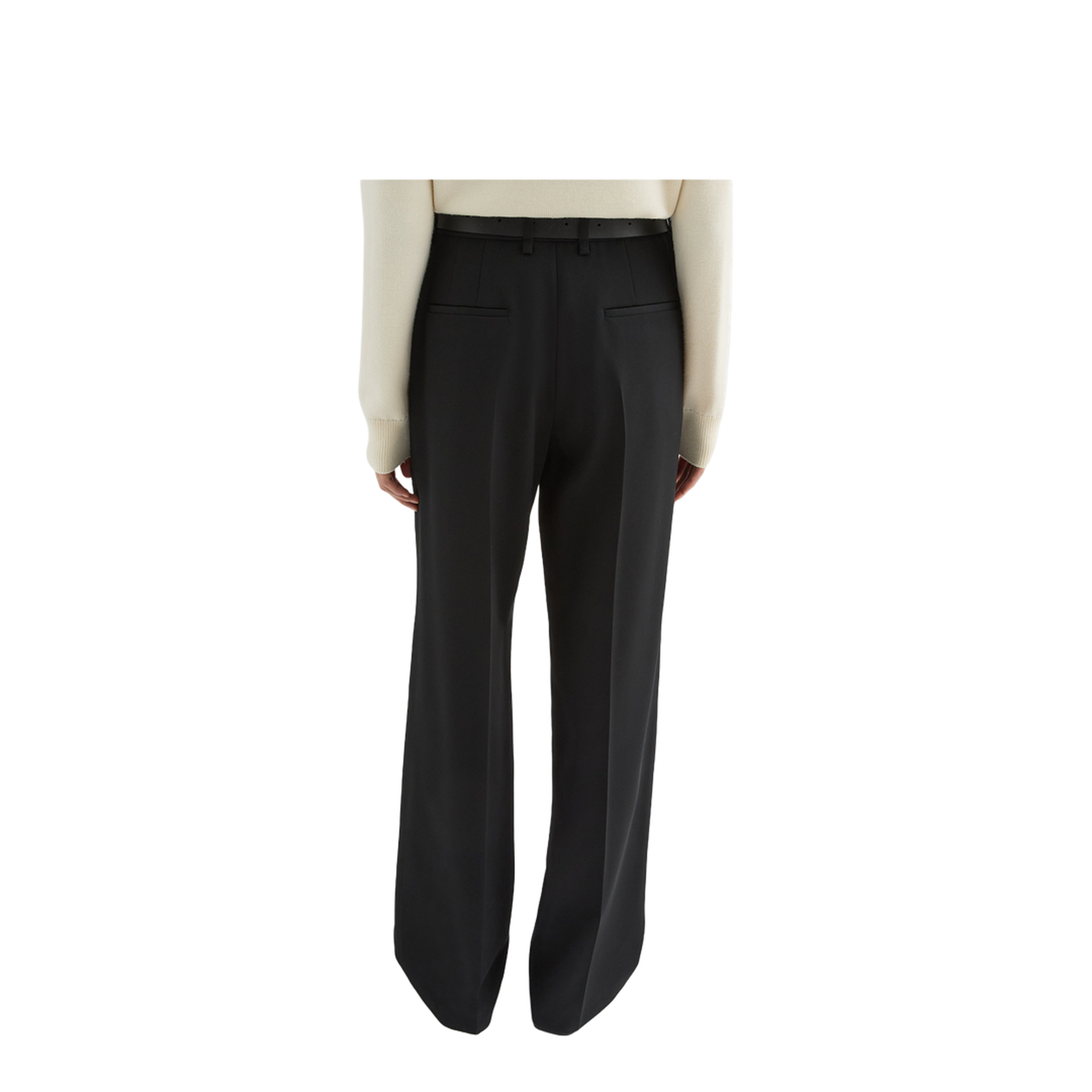 Wool Gabardine Tailored Trousers