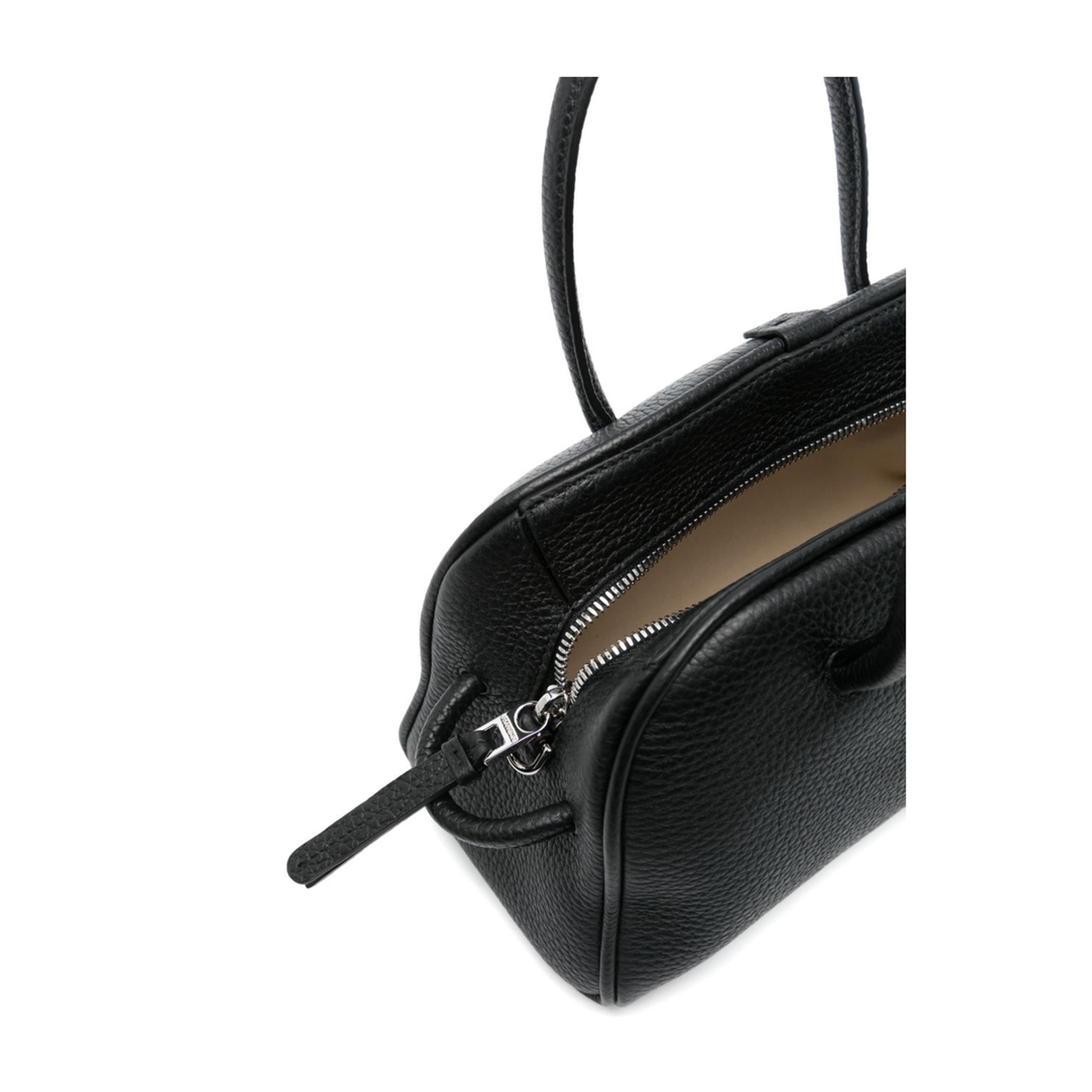 Le Petit Turismo Grained Calfskin Bowling Bag - Black