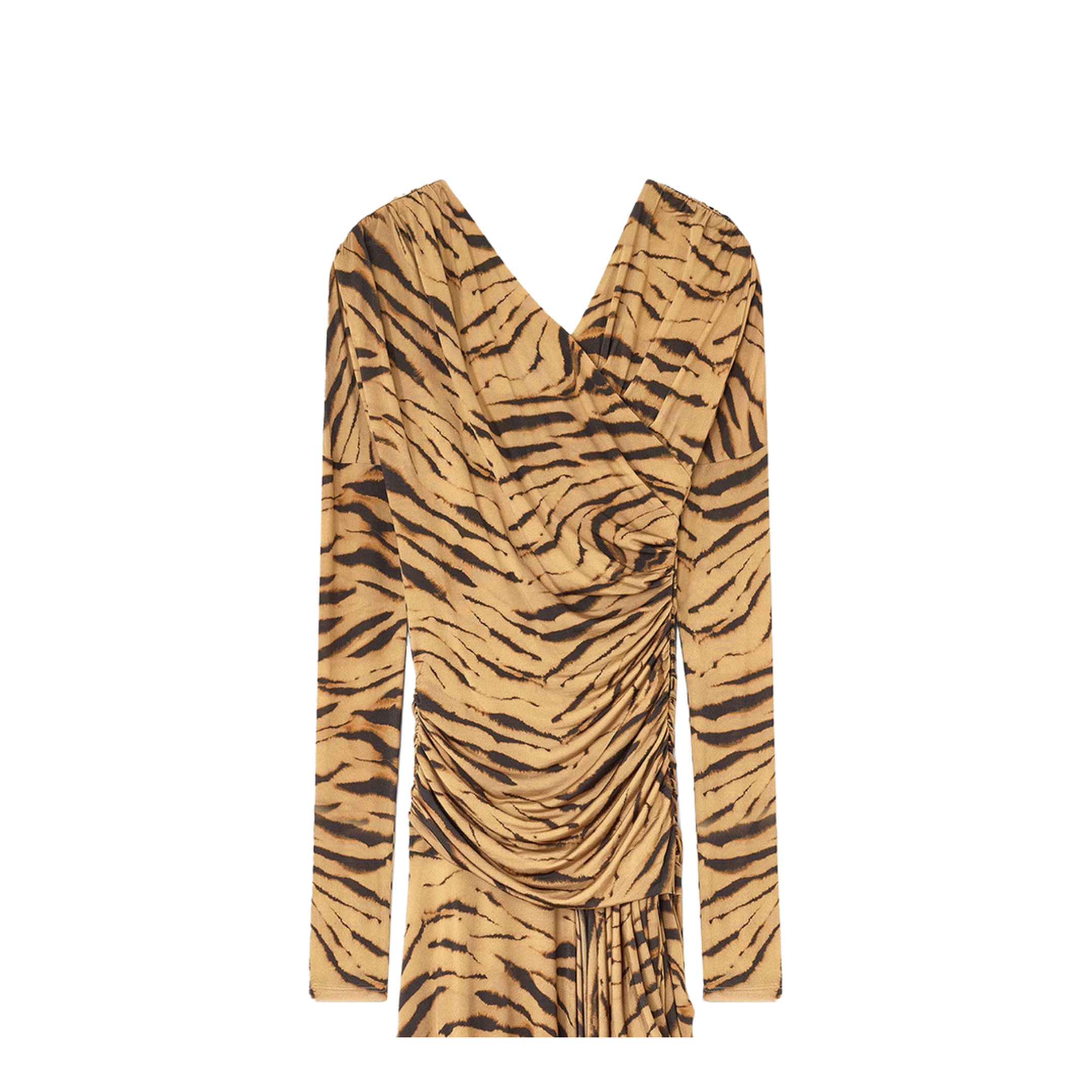 Long Dress with Zebra Print