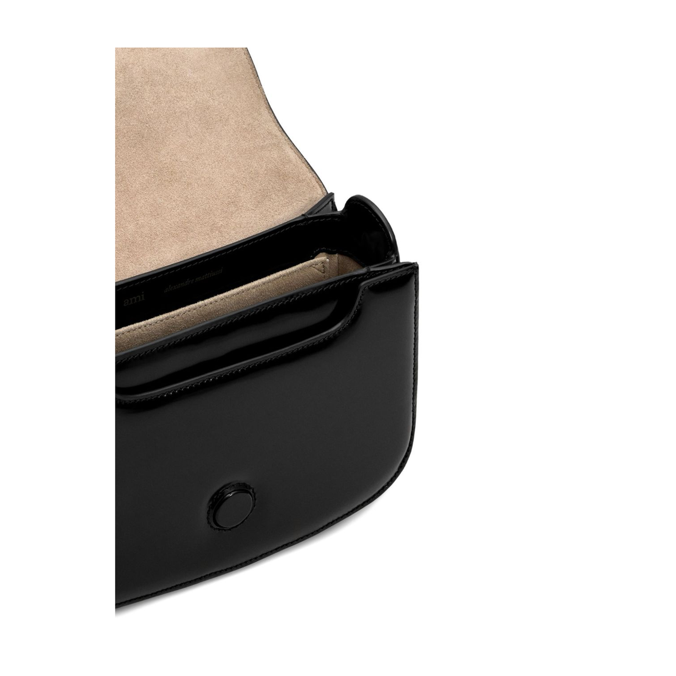 MAYFEYR - Ami Paris - Black Glazed Leather Bag - ULL717AL0139001