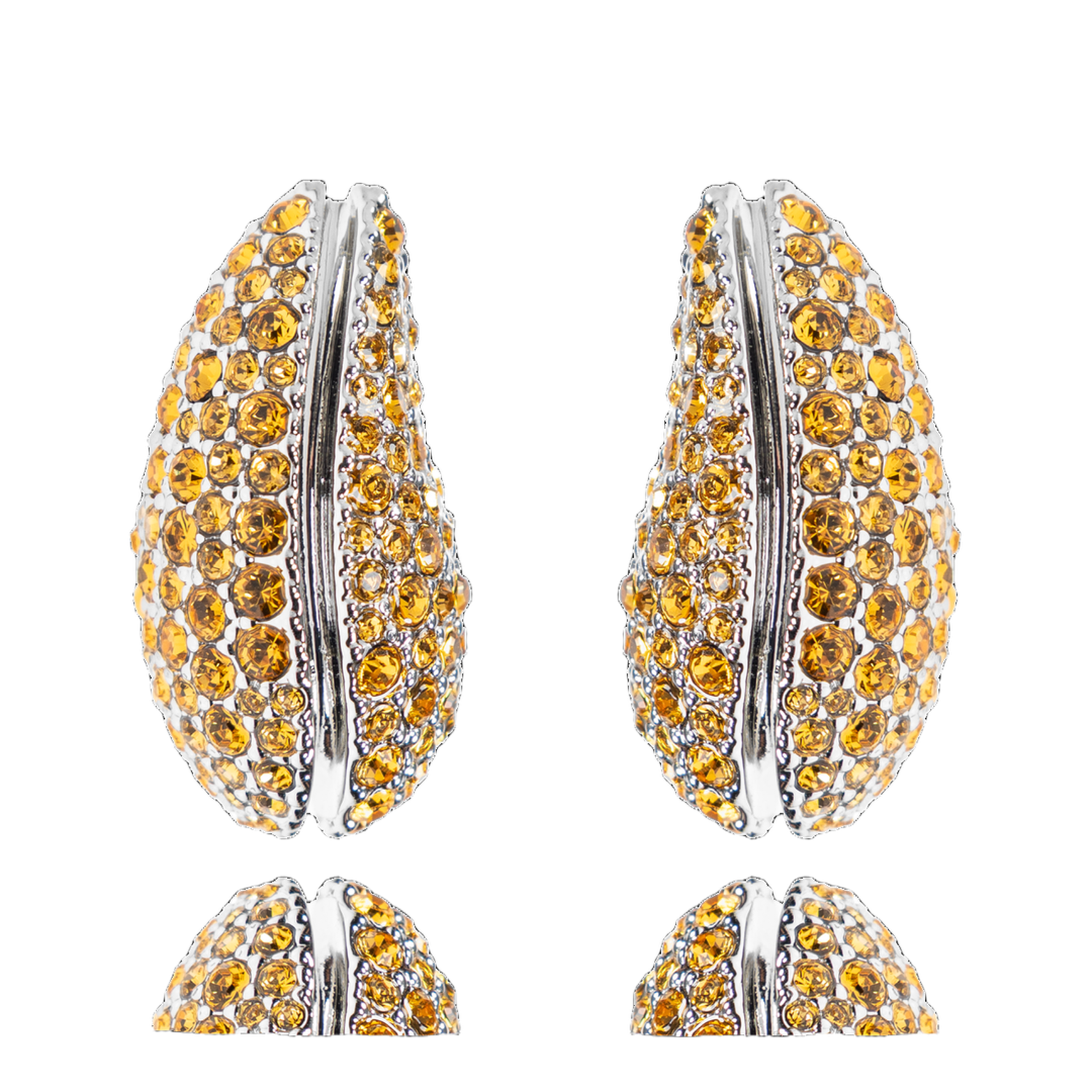 Earrings with Shimmering Crystal