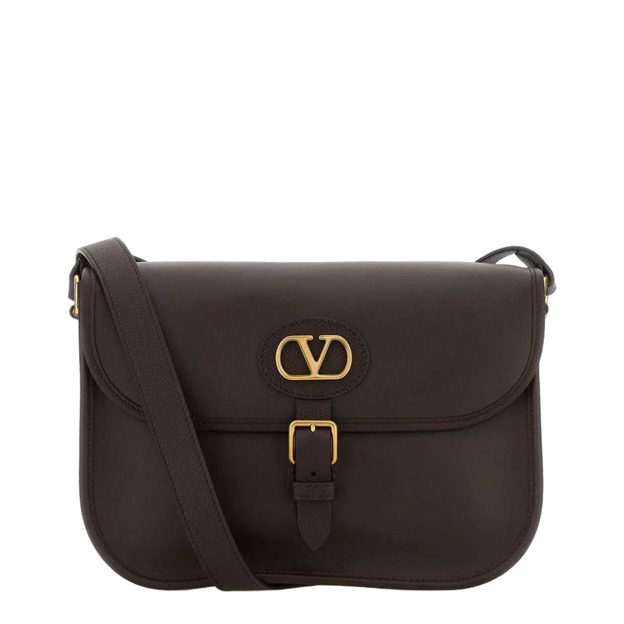 Chocolate Leather Antibes Crossbody Bag