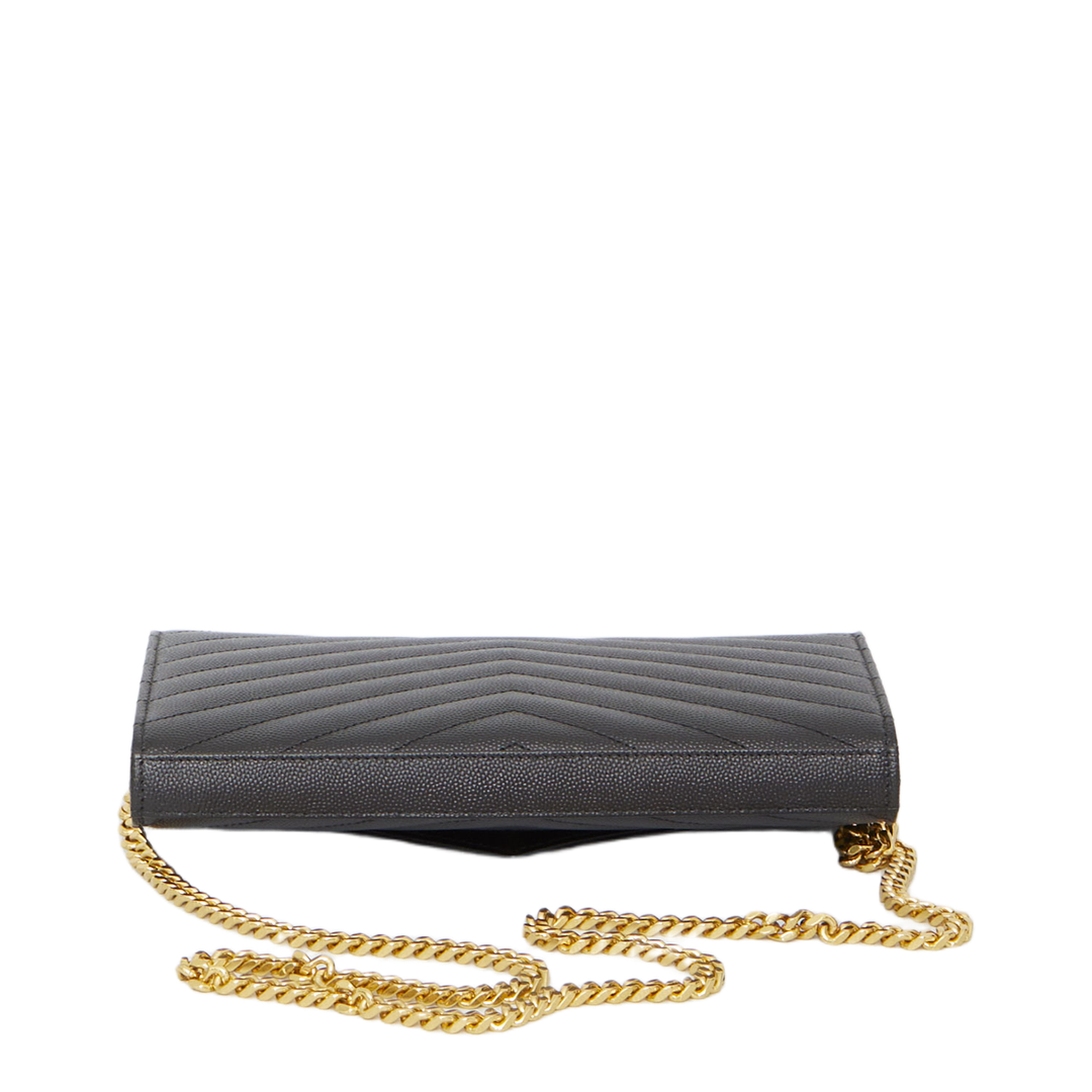 Classic Cassandre Chain Wallet In Grain De Poudre Leather