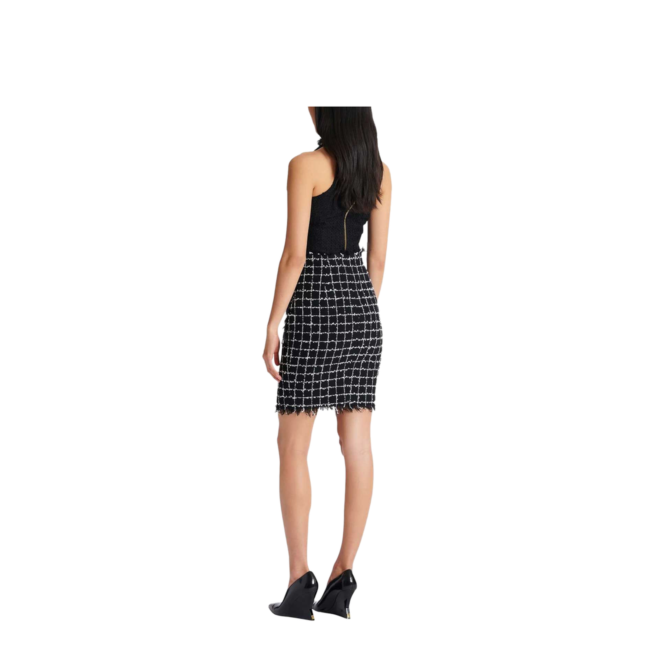 Women's Skirt Grid Pattern