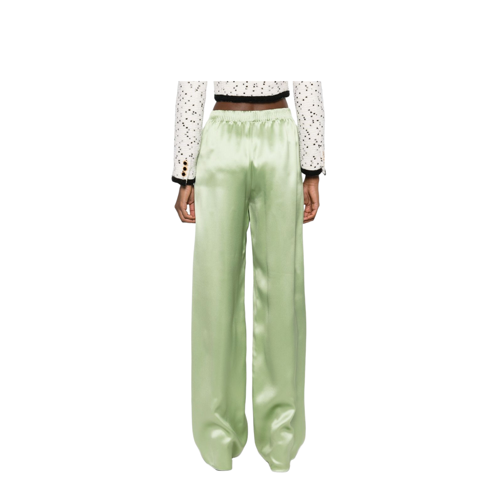 Silk Wide-Leg Trousers