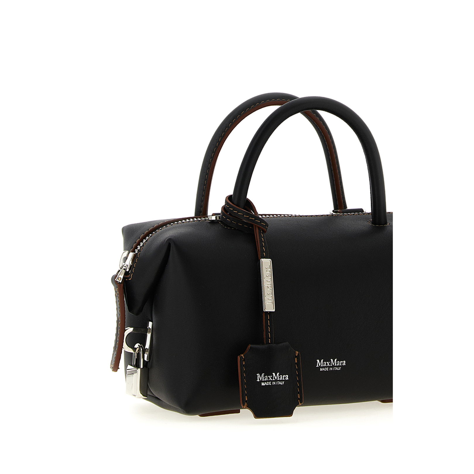 Small Holdalls Smooth Natural Calf Leather Top Case