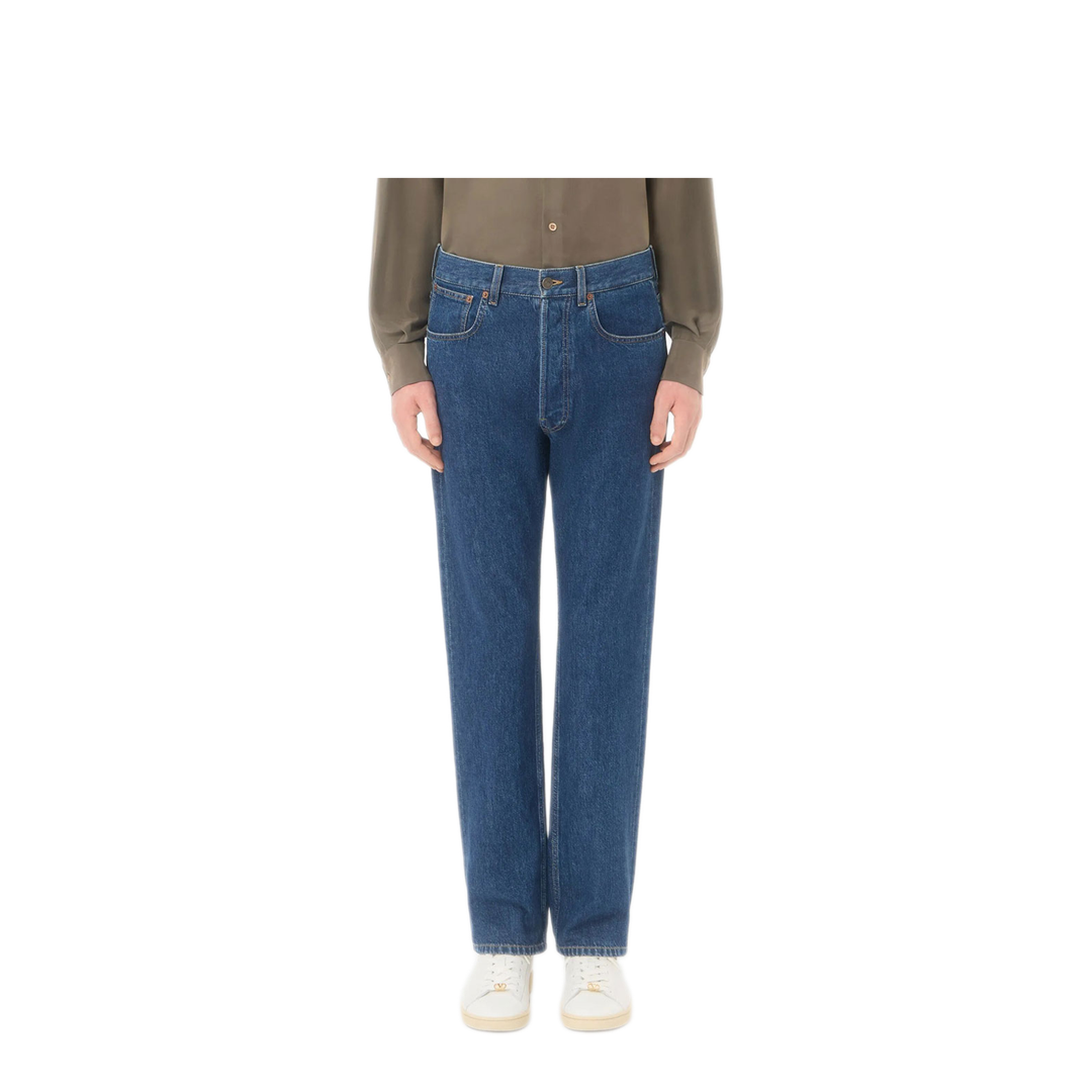MAYFEYR - Valentino - Denim Trousers With Vgold - VDE15EBKN558