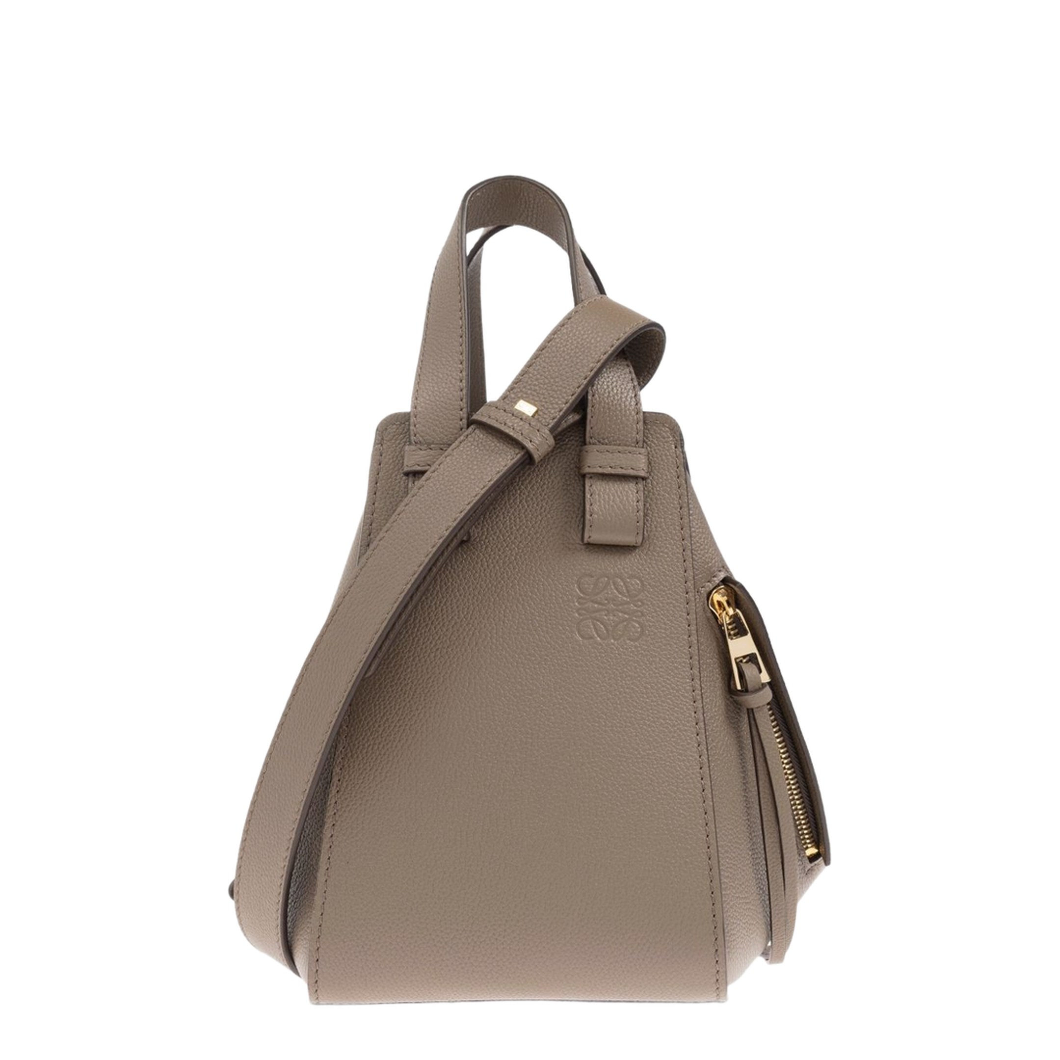 Compact Hammock Bag in Soft Grained Calfskin