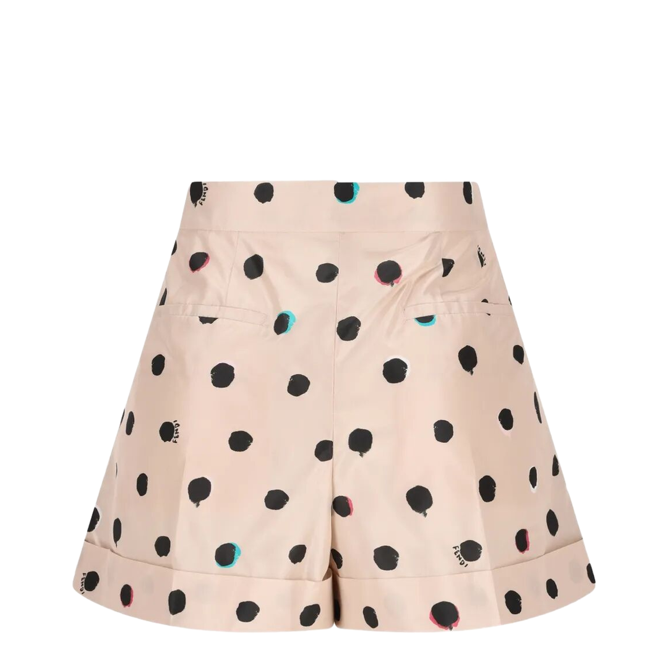 MAYFEYR - Fendi - Dots-Print Taffeta Flared Shorts - FR6690AVJQ