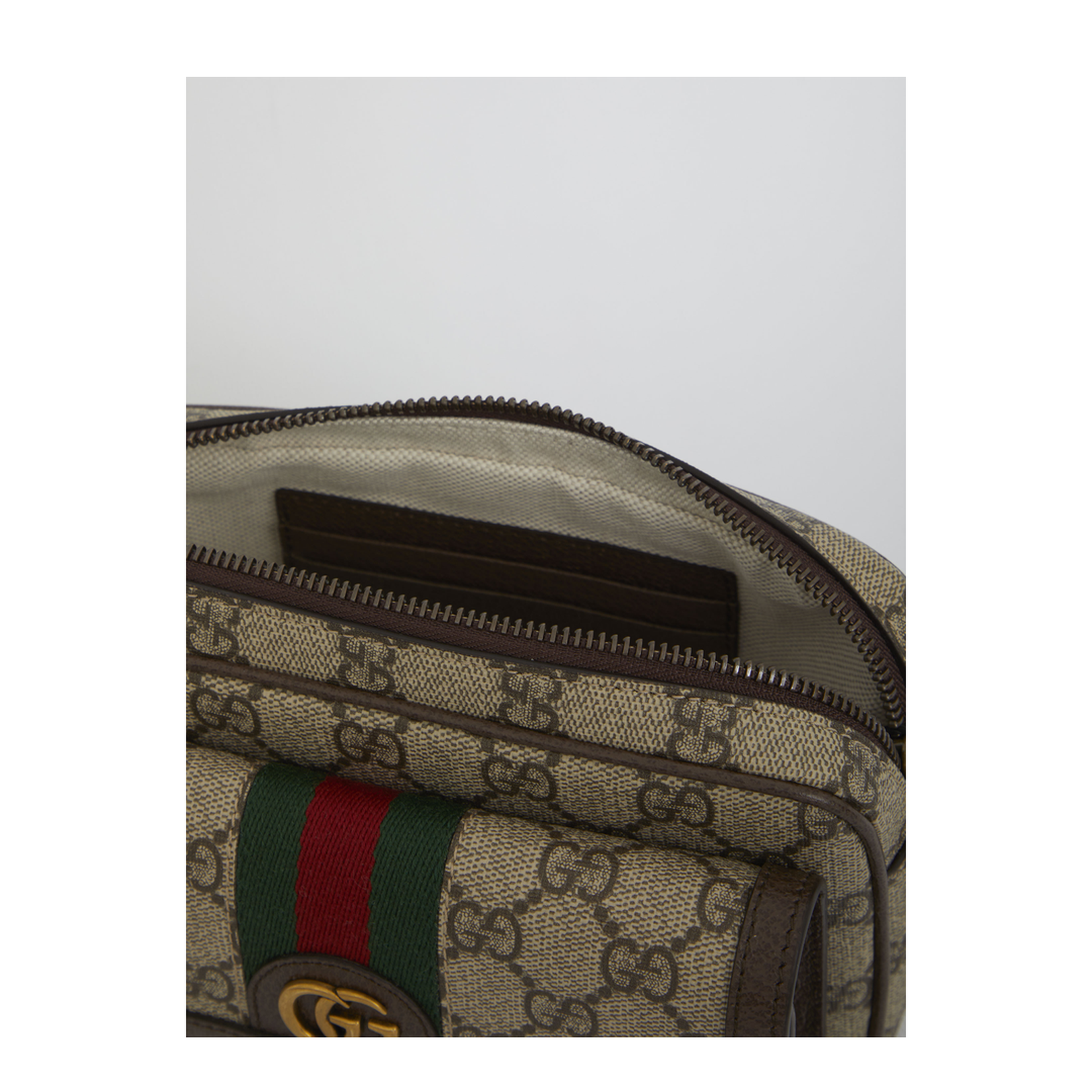 Ophidia Mini Canvas Bag - Beige