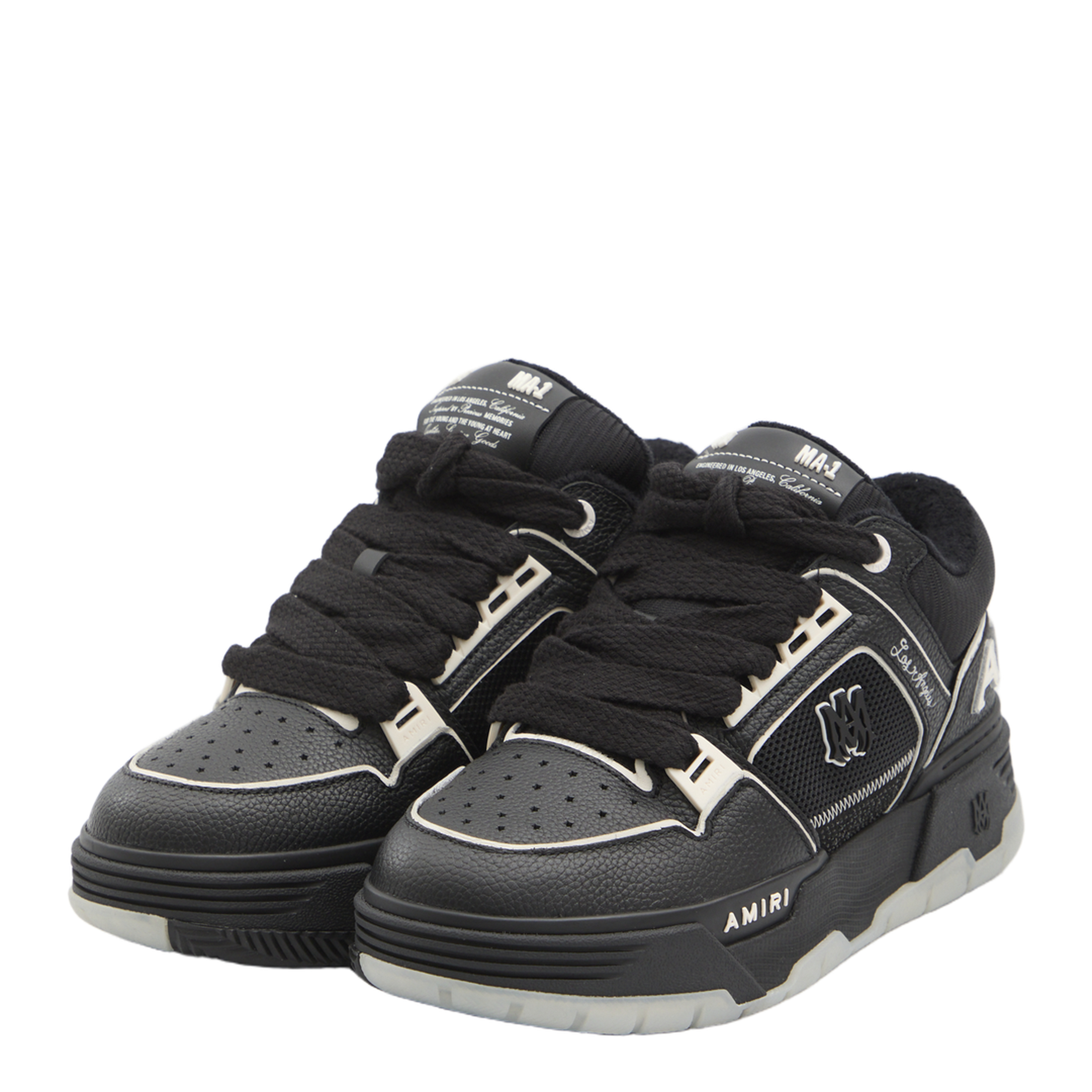 Leather Mesh Sneakers