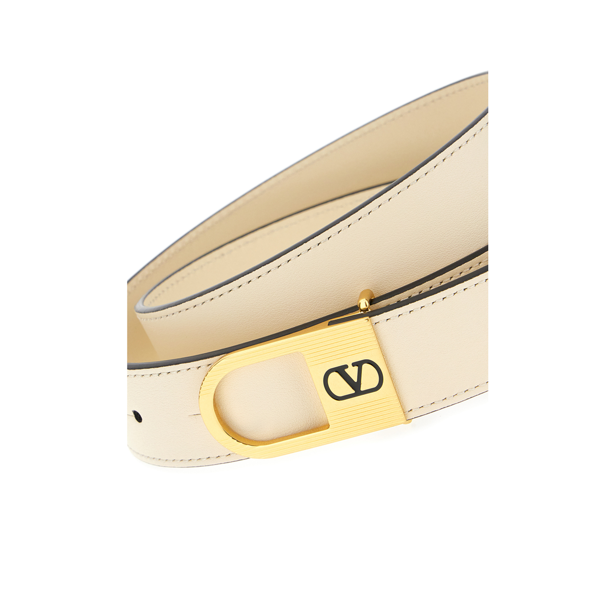 Ivory Leather Belt