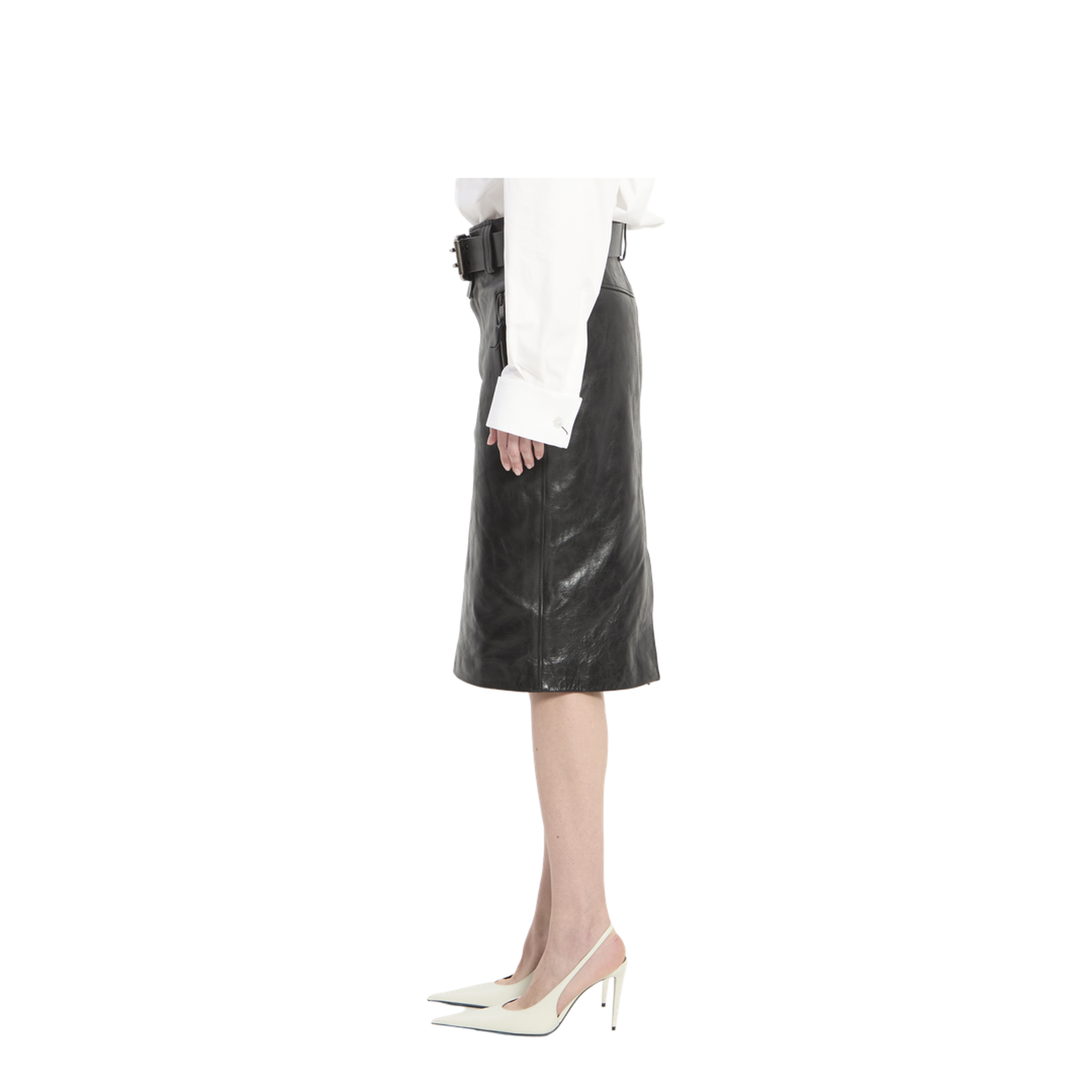 Pencil Skirt With Belt