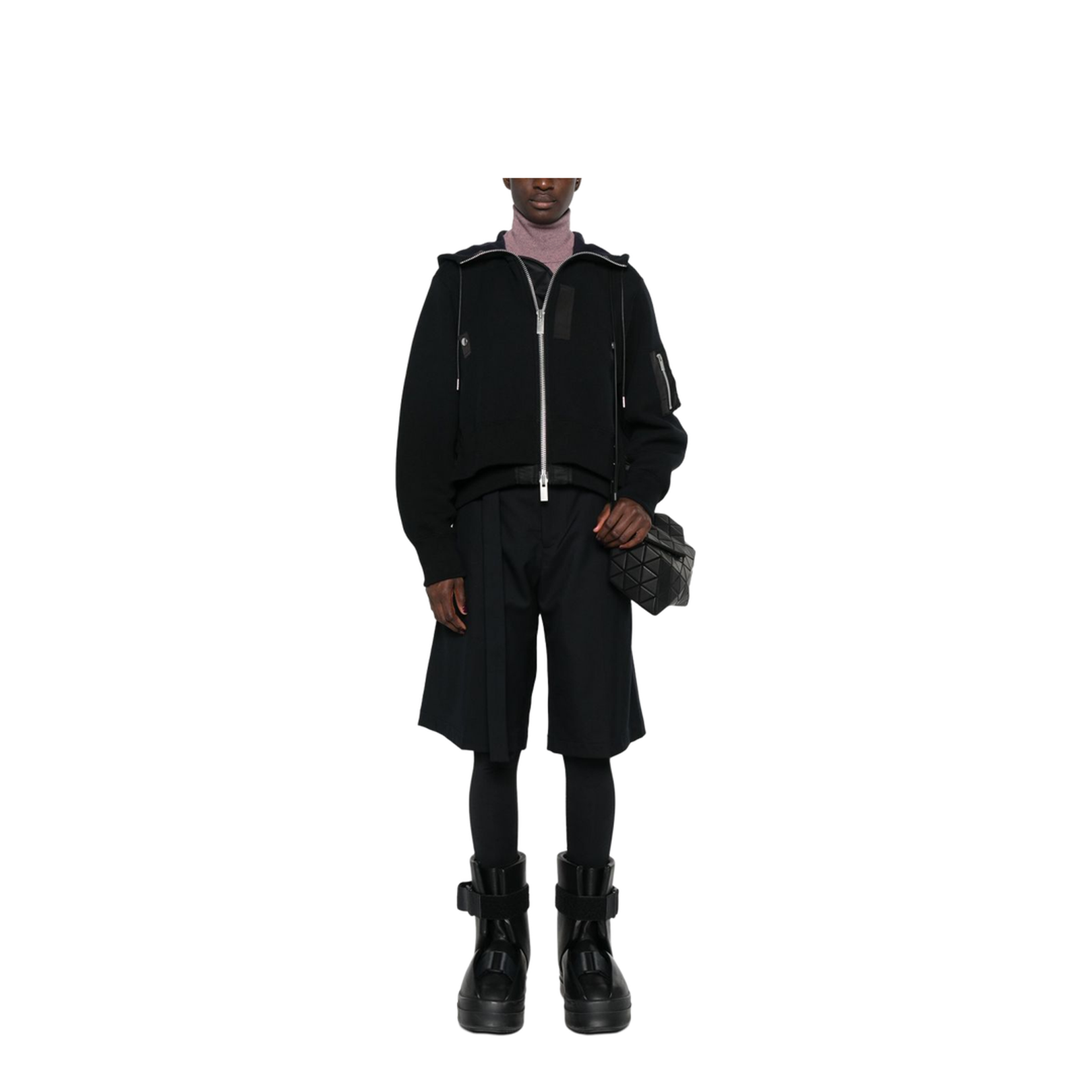 Sponge Sweat x Nylon Twill Hoodie