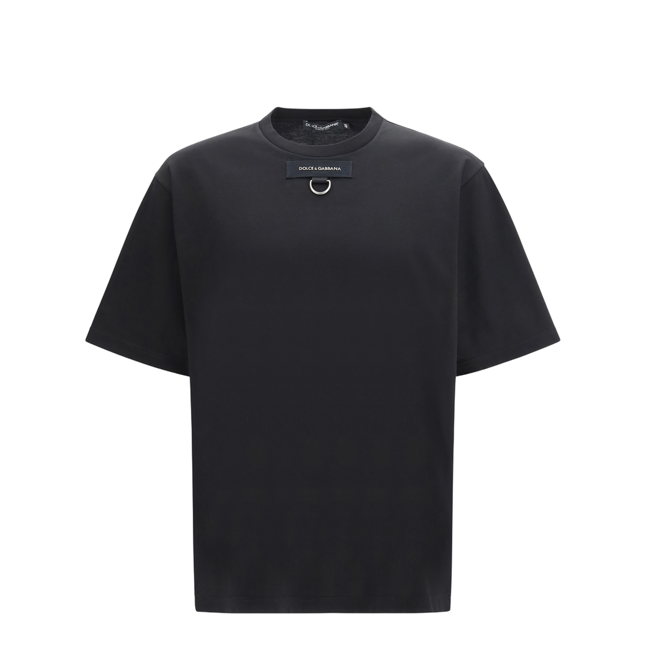 MAYFEYR - Dolce & Gabbana - Round Neck Short Sleeve T-Shirt With D-Ring Detail - G8PN9TG7PZH