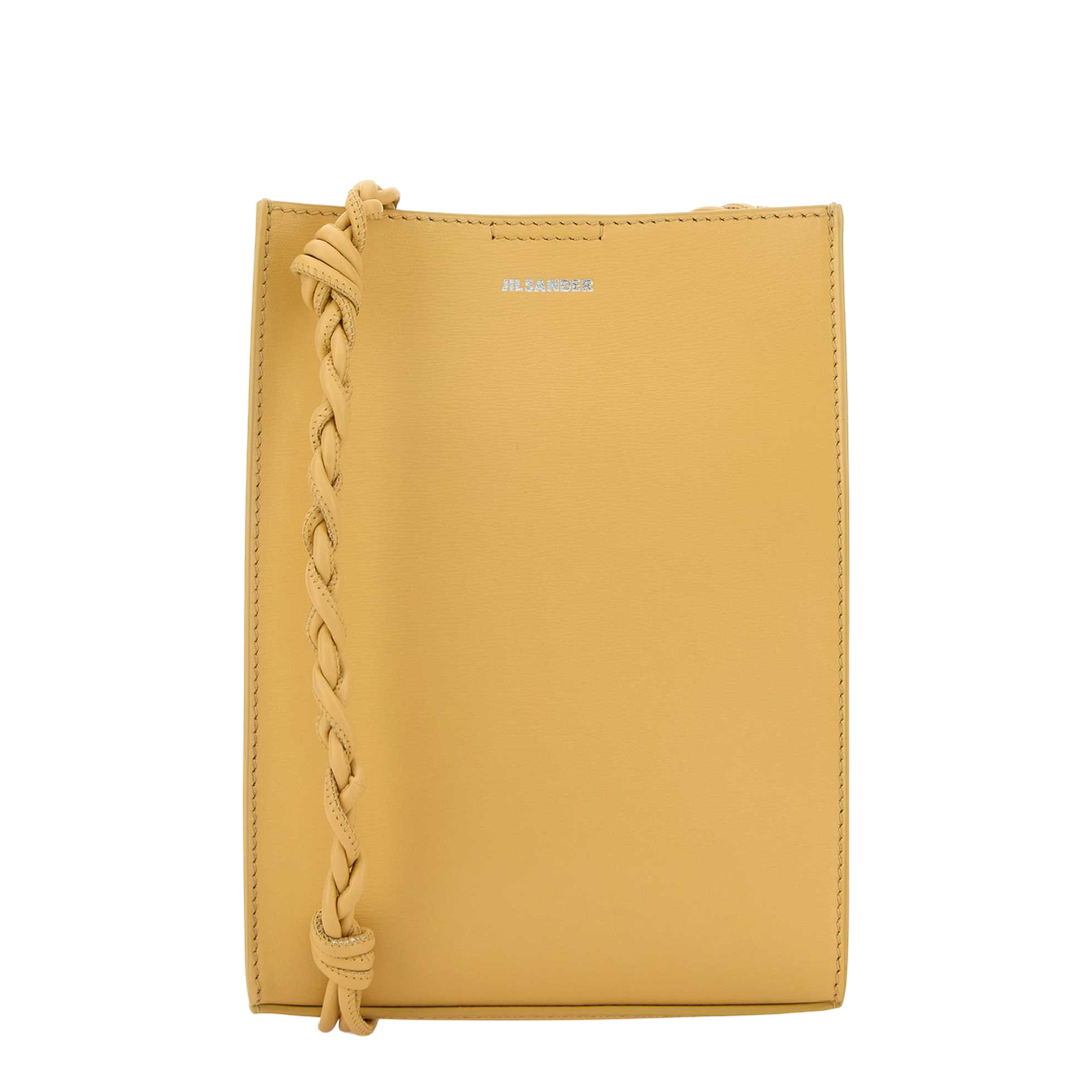 Yellow Leather Small Tangle Shoulder Bag