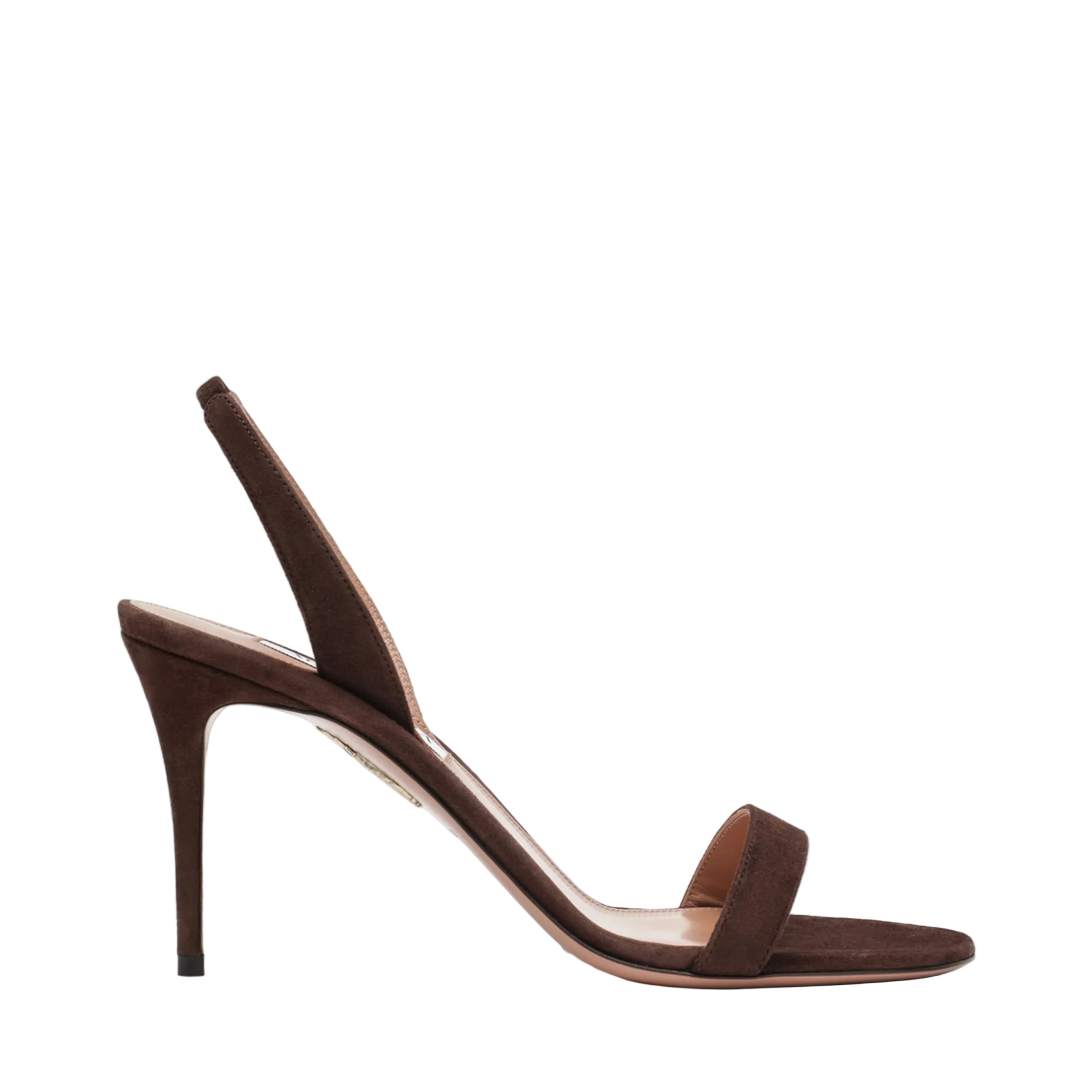 MAYFEYR - Aquazzura - So Nude Mid-Heel Sandals In Espresso - SNUMIDS0SUEESP