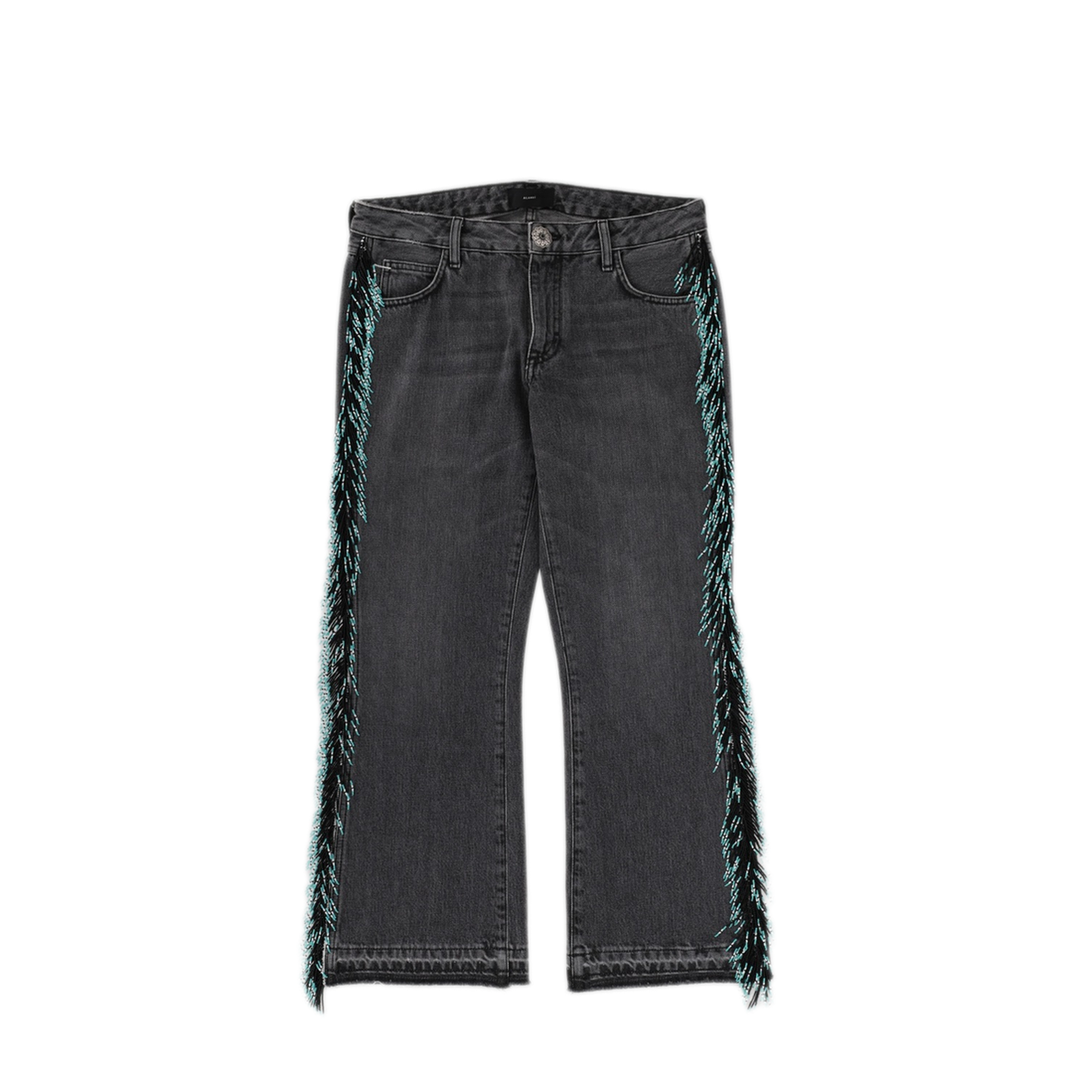 MAYFEYR - Alanui - Jeans With Beaded Fringe - LWYA003R190260219488