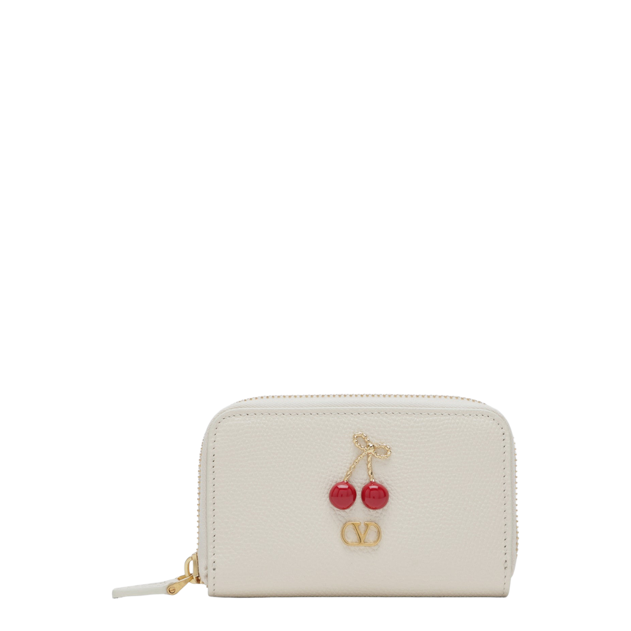 Ivory Cherryfic Zip-Around Wallet