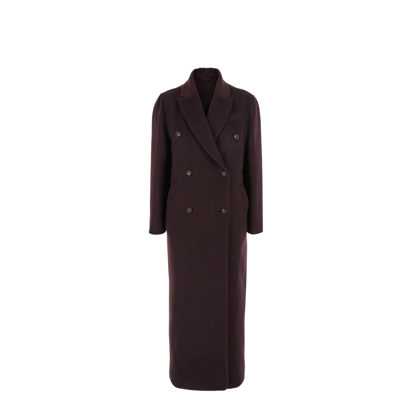 Handcrafted Coat in Burgundy