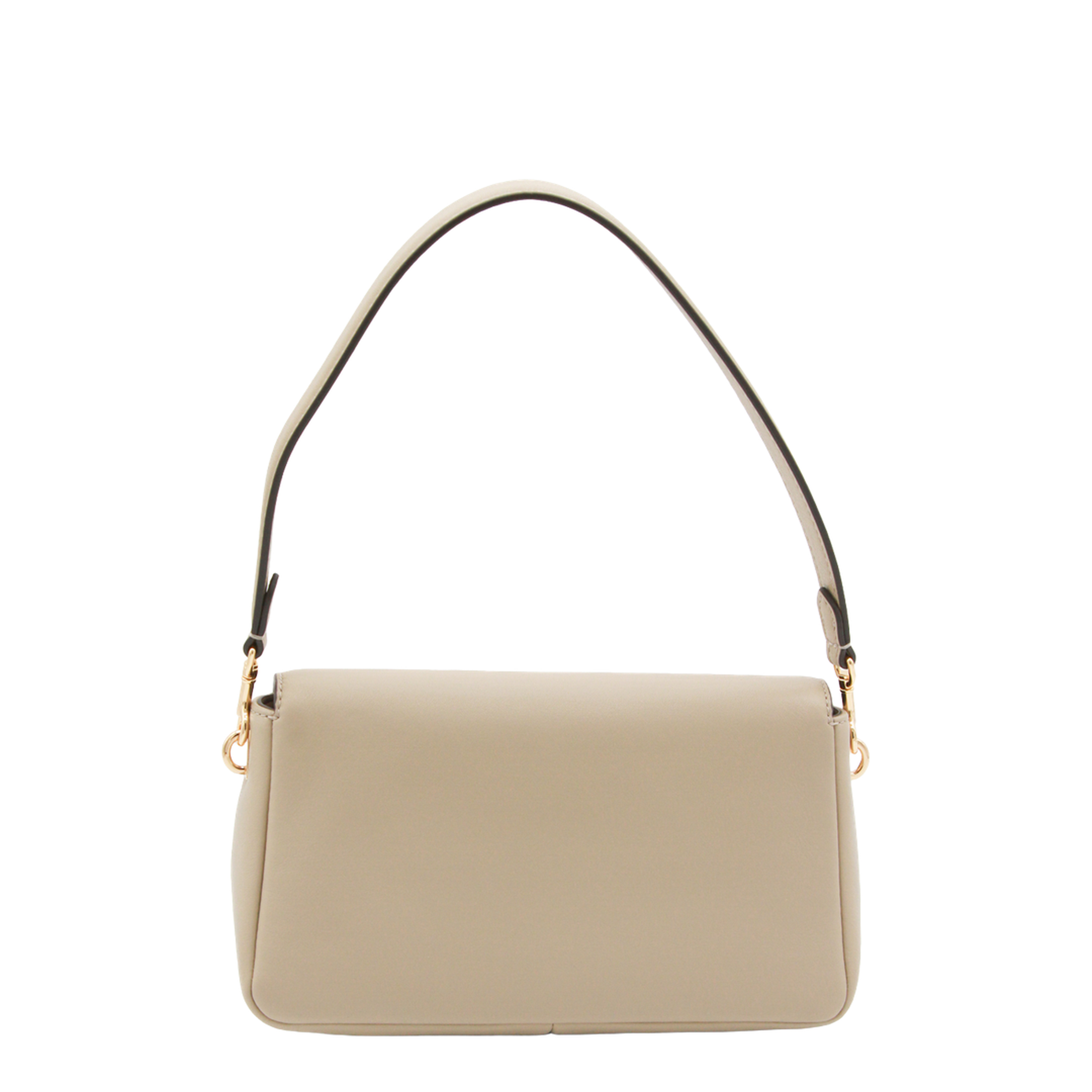Charlie Small Leather Shoulder Bag - Soft Cement