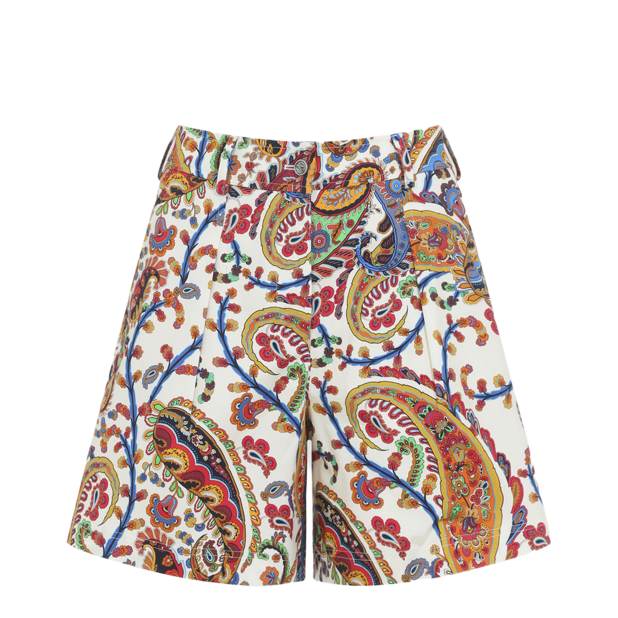 MAYFEYR - Etro - Pleated Shorts With Back Patch Pockets - WREB001299SAEH1