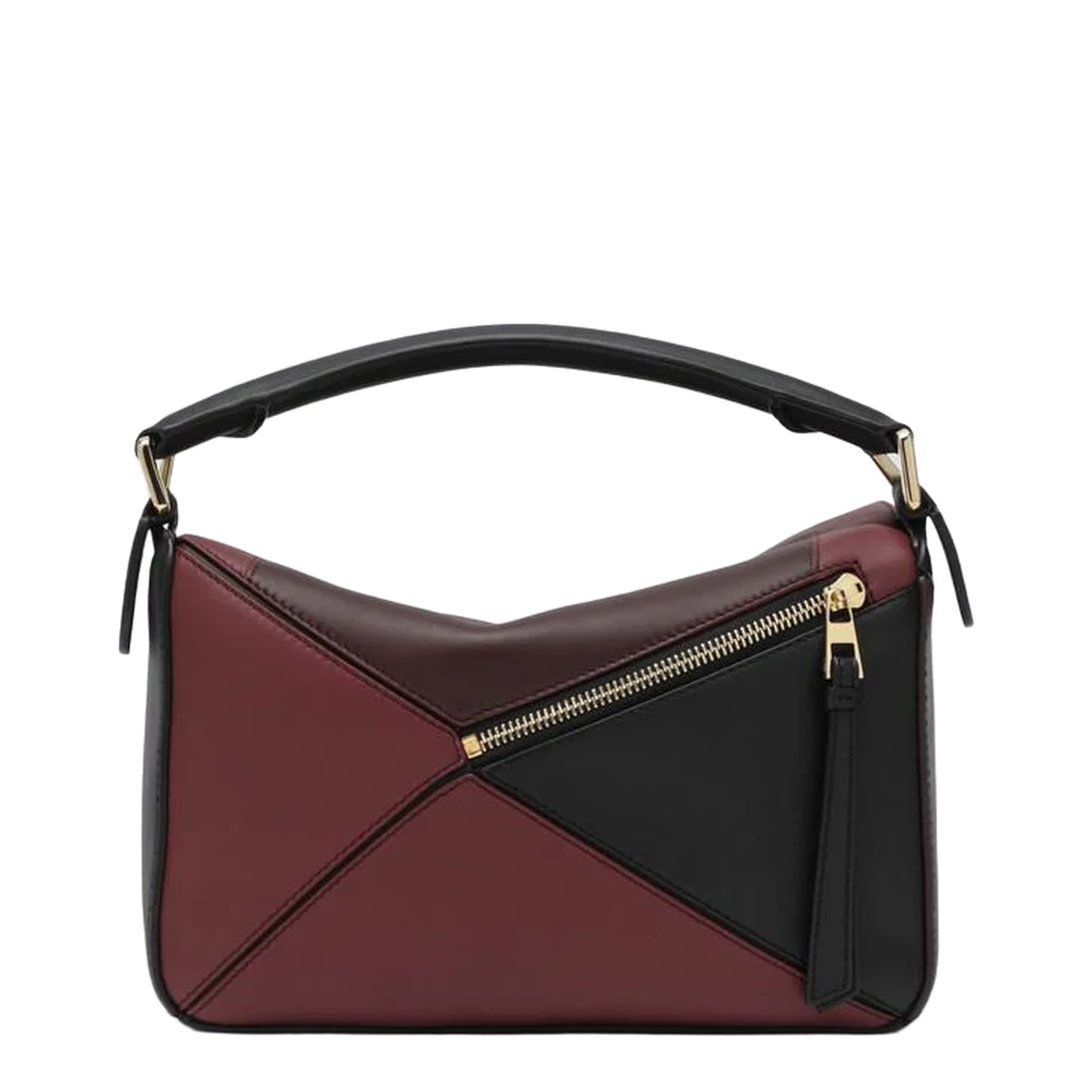 Small Puzzle Bag Black/Burgundy