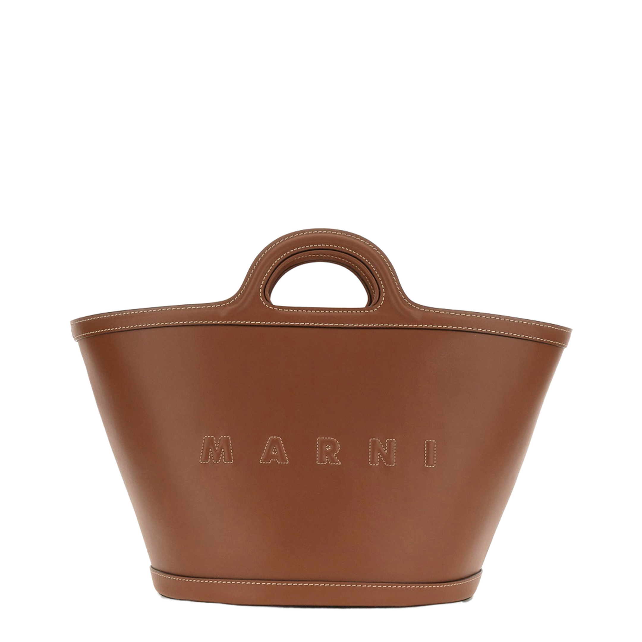 Tropicalia Small Bag In Brown Leather