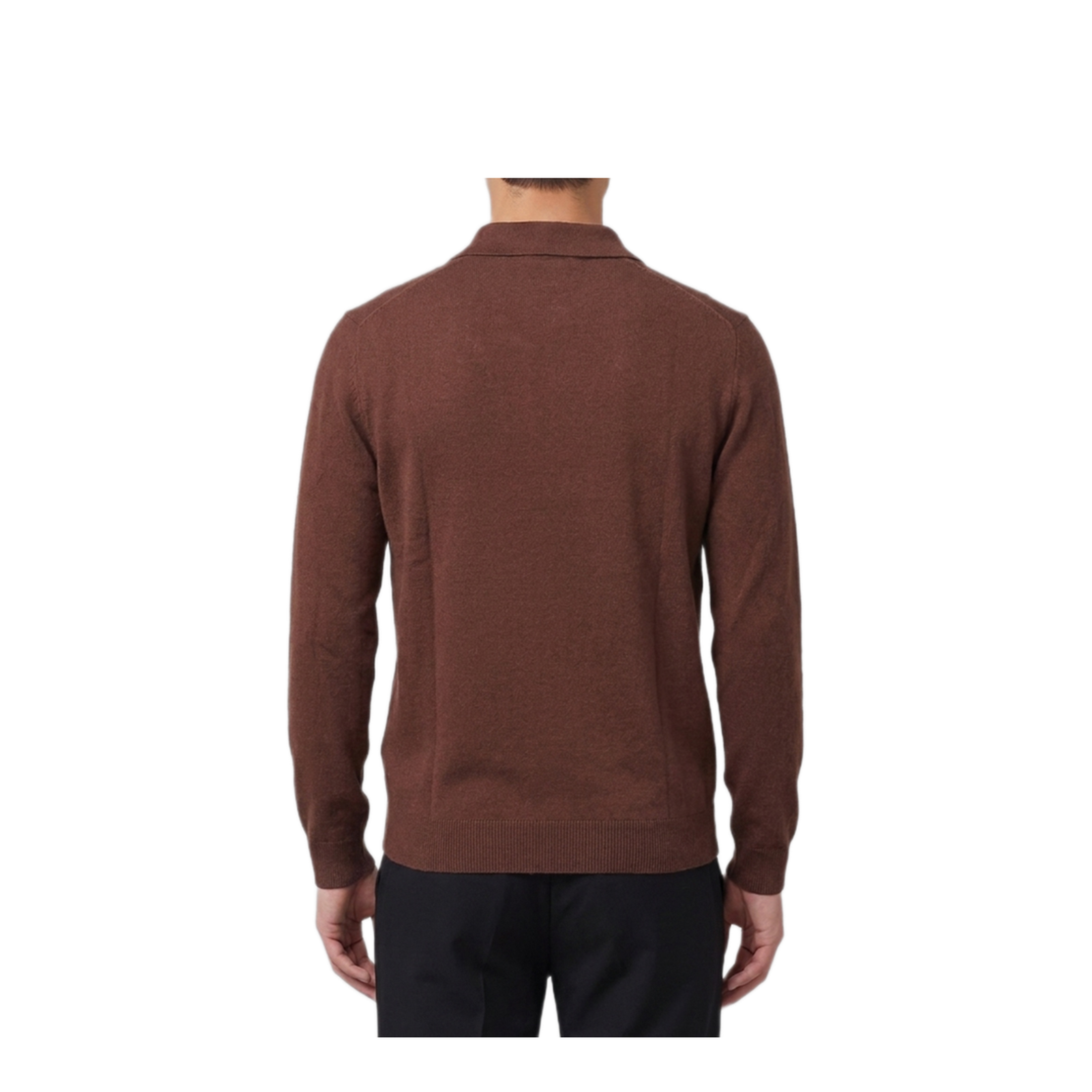 MAYFEYR - The Row - Chocolate Brown Cashmere Polo Shirt - R000411Y166CHO