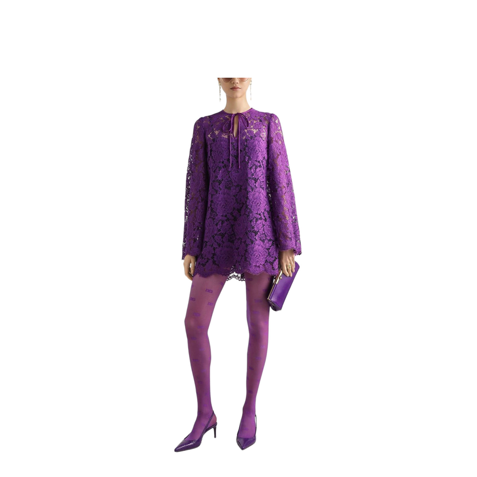 Cordonetto Lace Short Dress