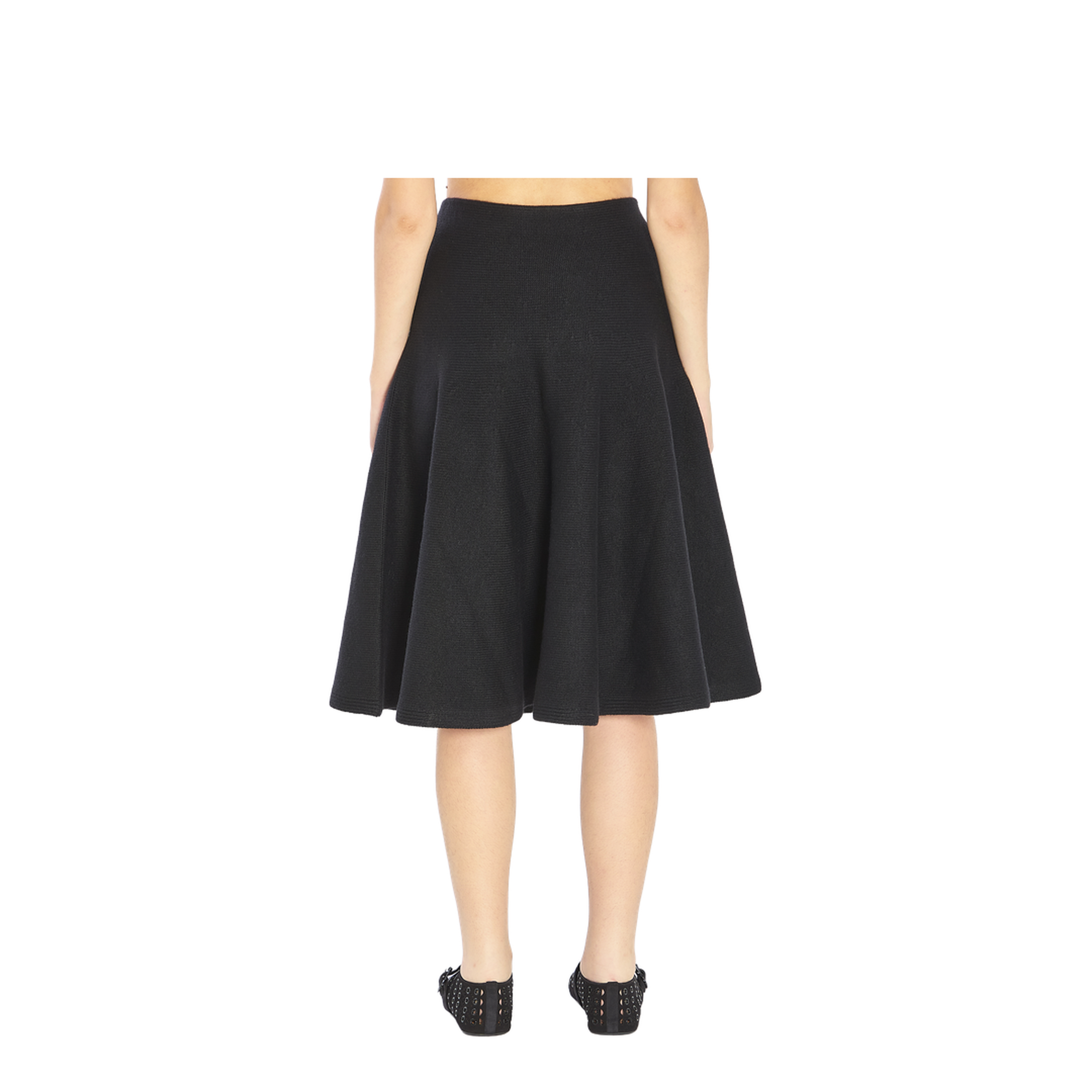 A-line knit skirt