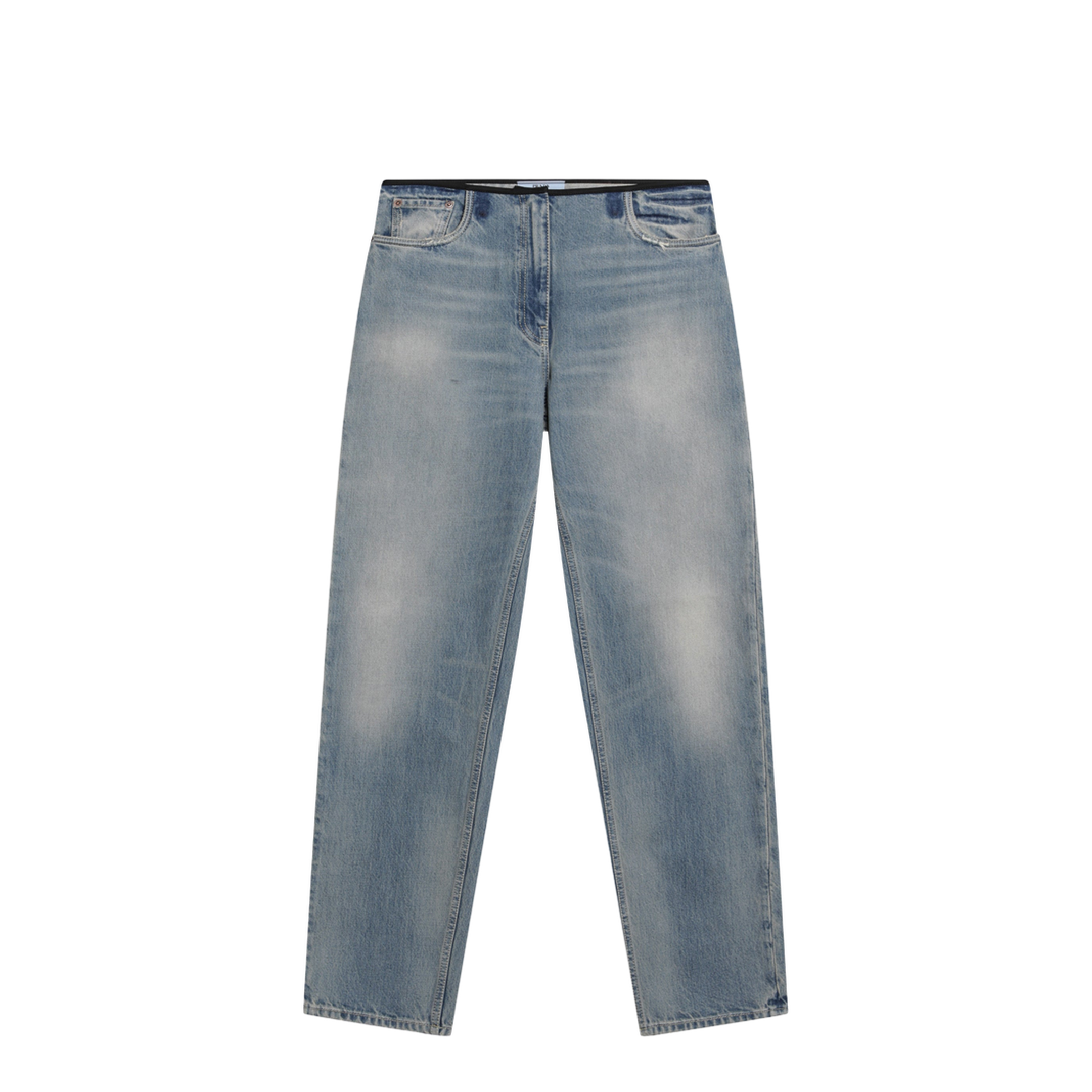 MAYFEYR - Prada - Blue Jeans With A Washed Effect - GFP548OOO19YBF0008