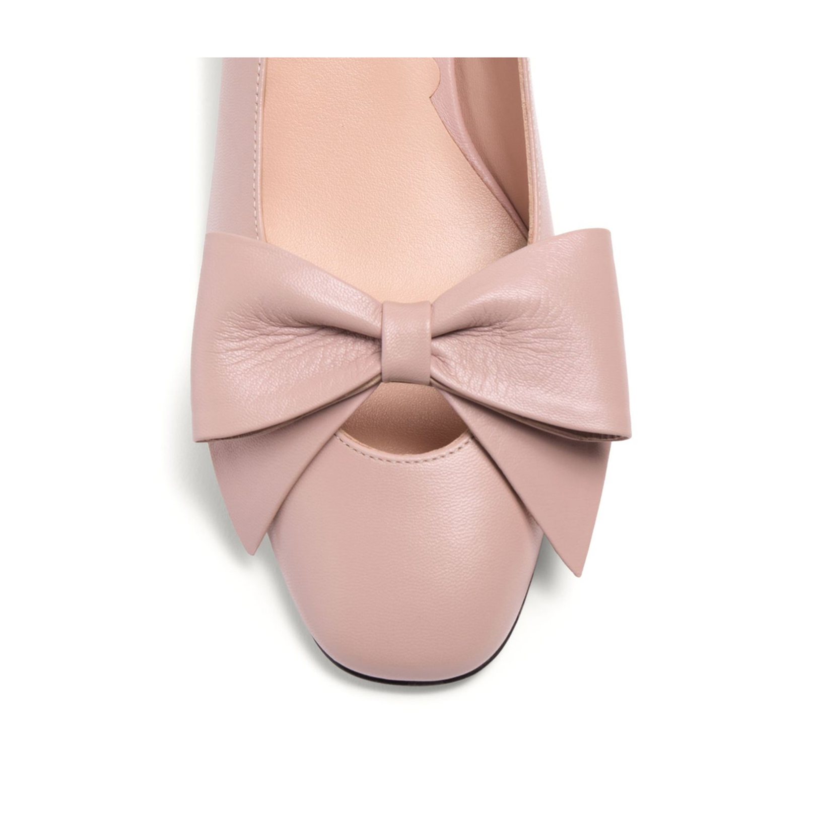Bow Leather Pumps