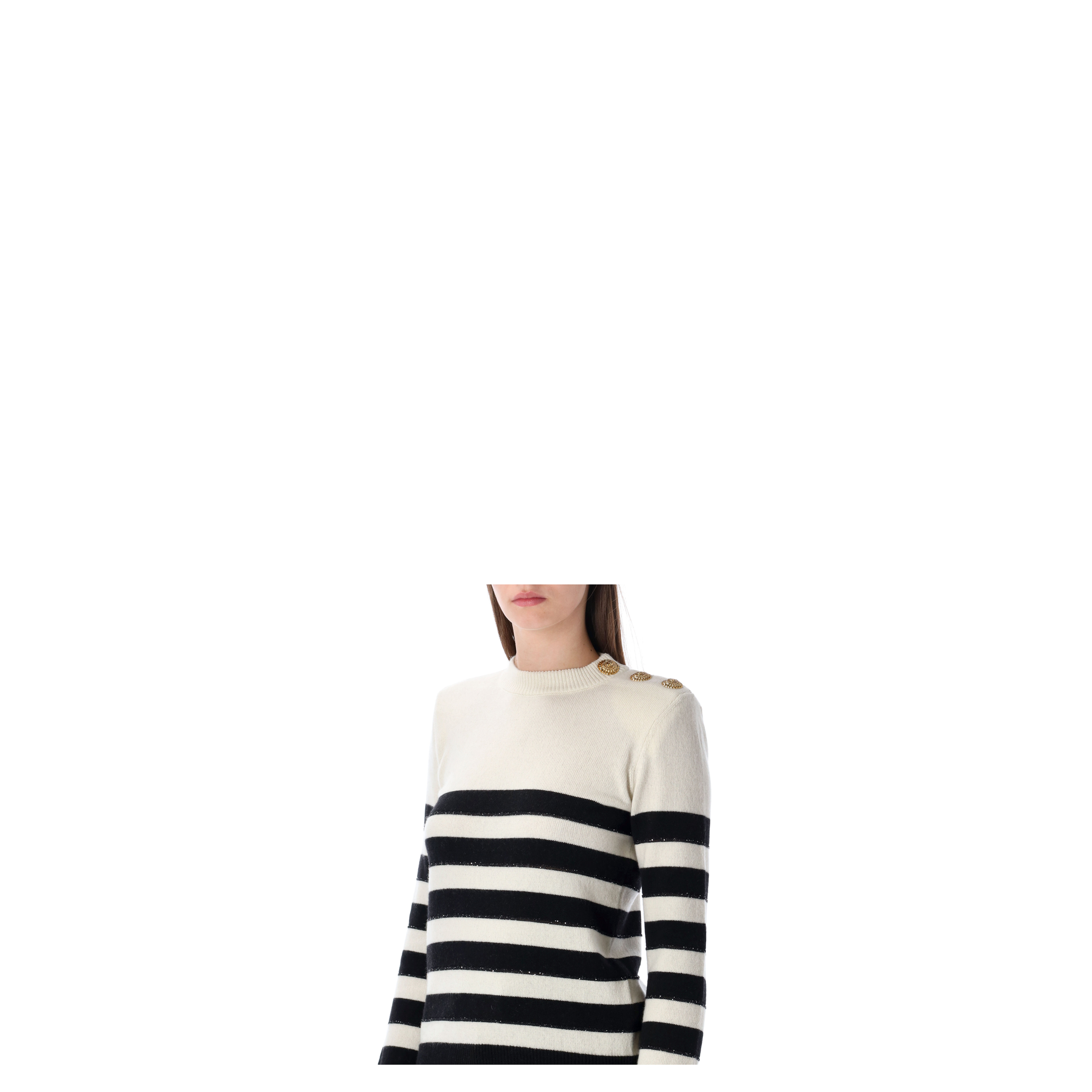Striped Buttoned Knit