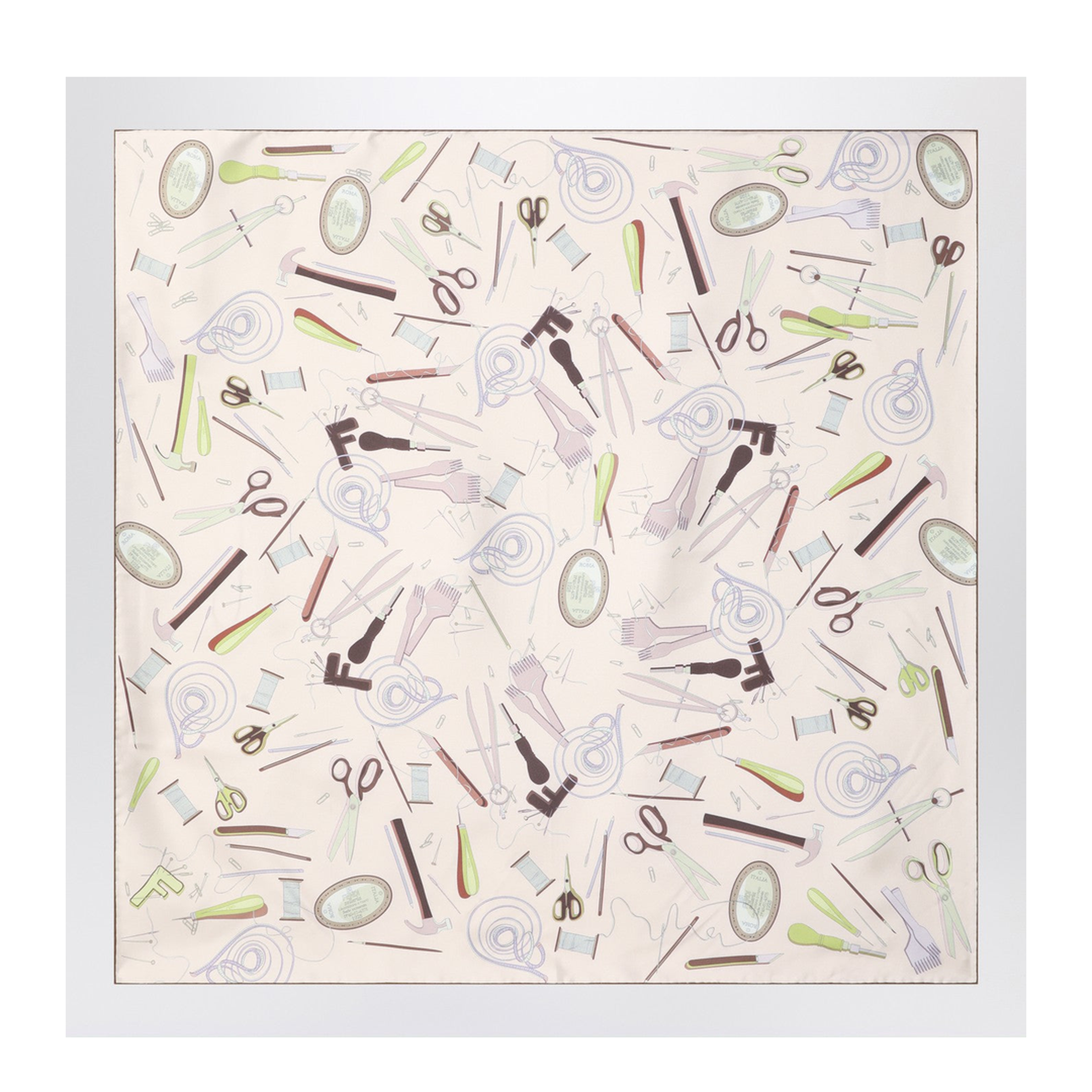 Mauve Rose Silk Foulard