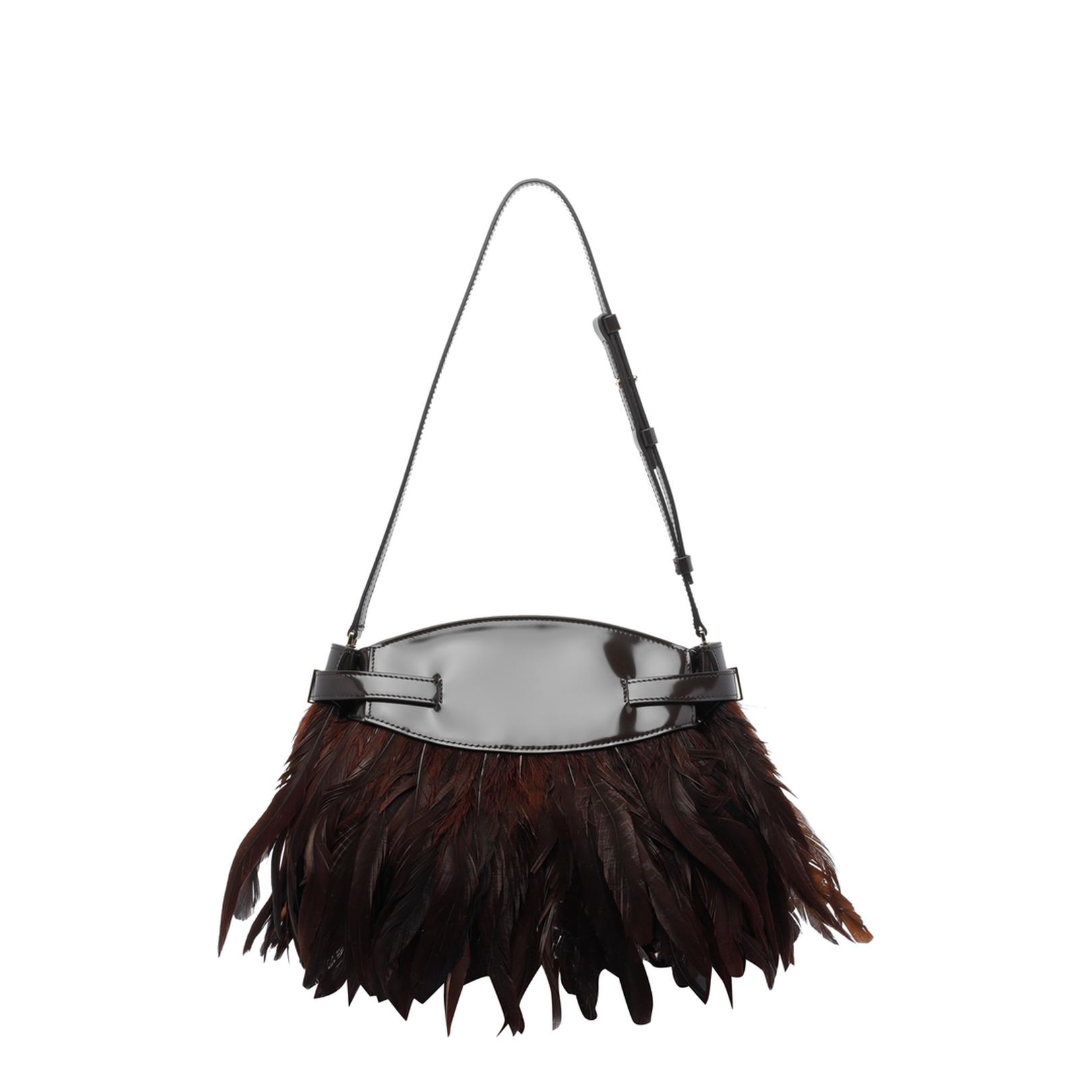 Dark Brown Soft Hug With Feathers