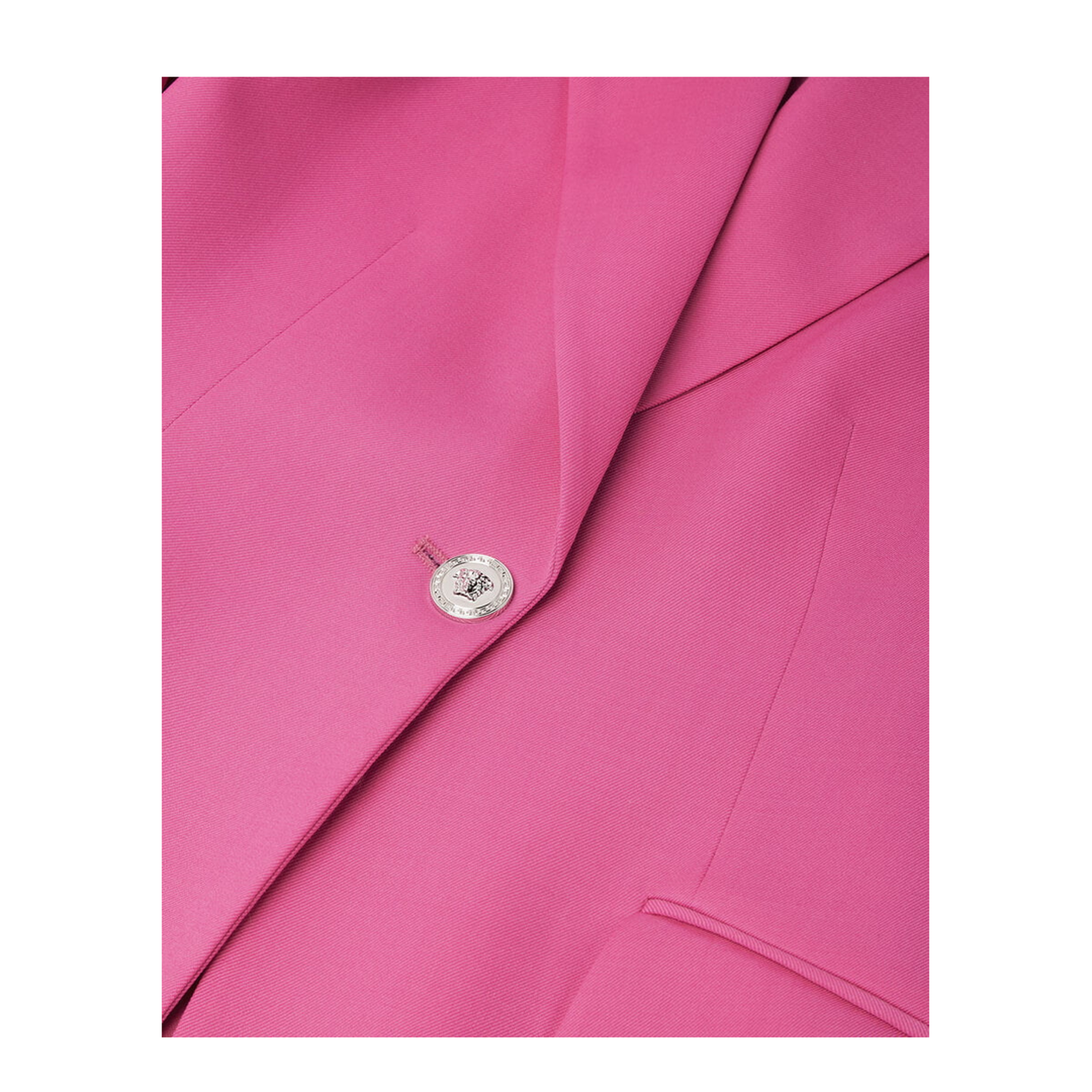 Wool Blazer with Closed Lapels